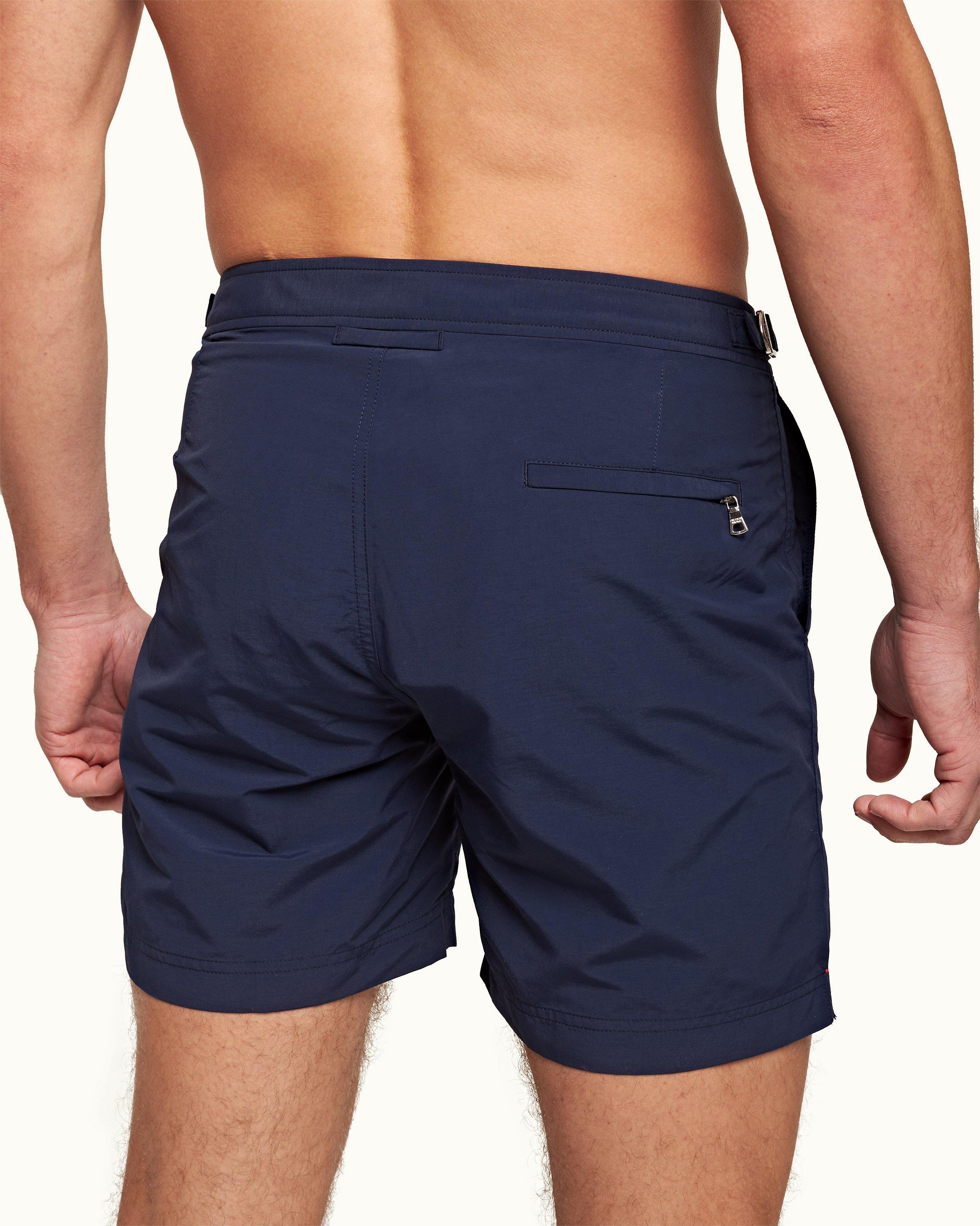 Orlebar Brown Bulldog Cotton Stretch Twill Shorts Dark Navy at