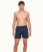 Bulldog - Mens Navy Mid-Length Swim Shorts