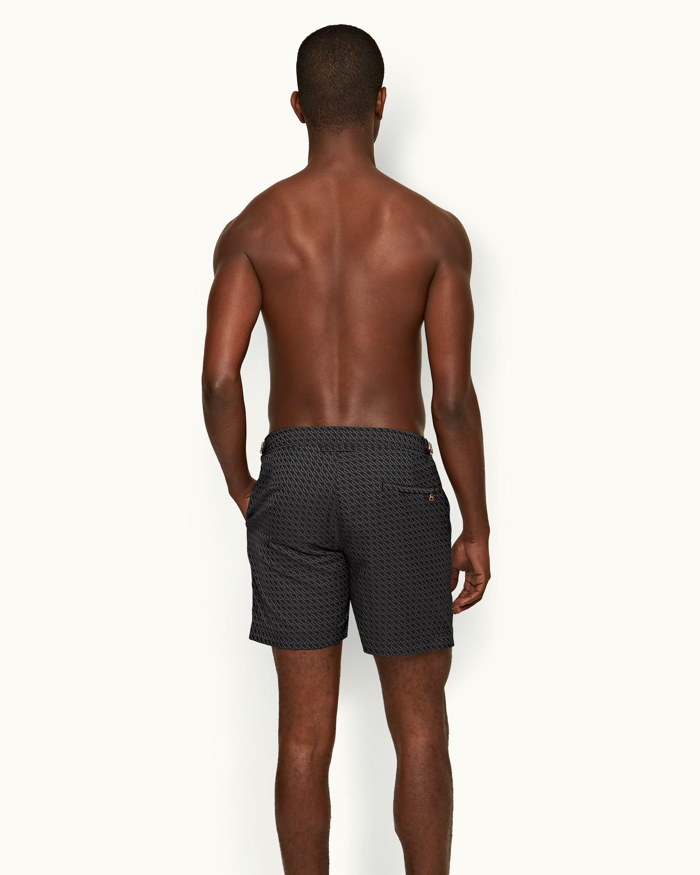 YES I AM, Dark brown Men's Swim Shorts