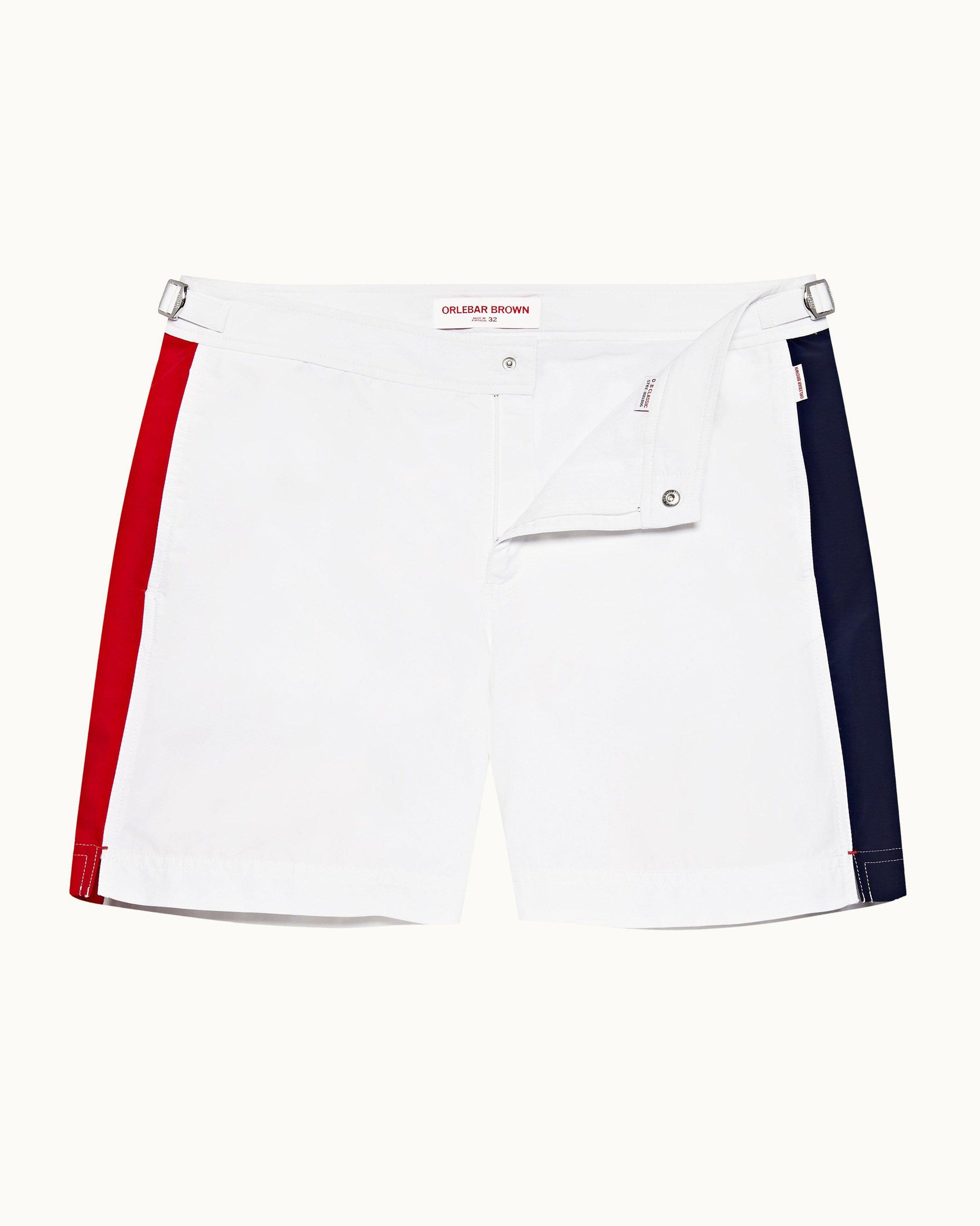 Men's White Swim Trunks & Swimwear