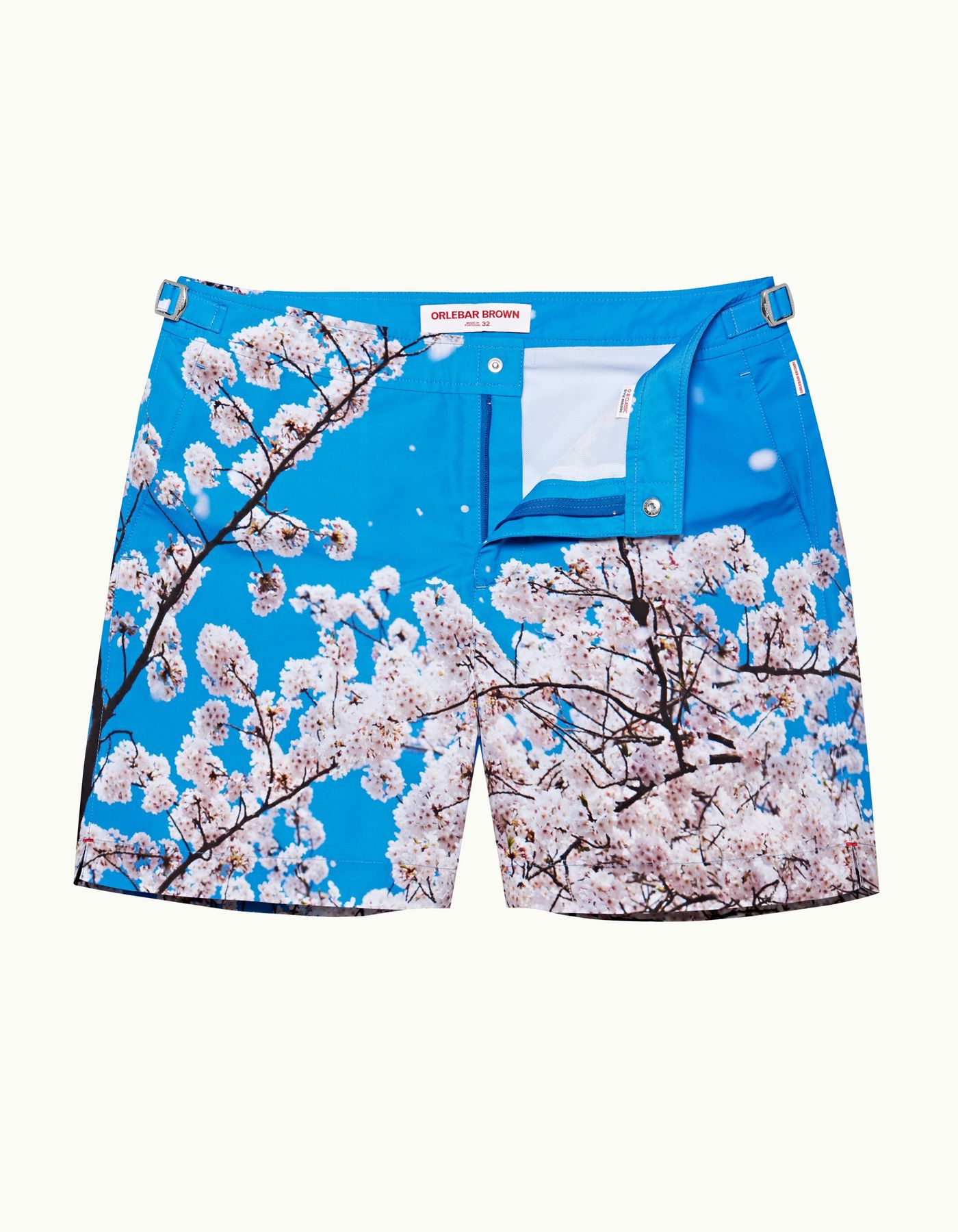 Bulldog - Mens Blossom Photographic Print Mid-Length Swim Shorts