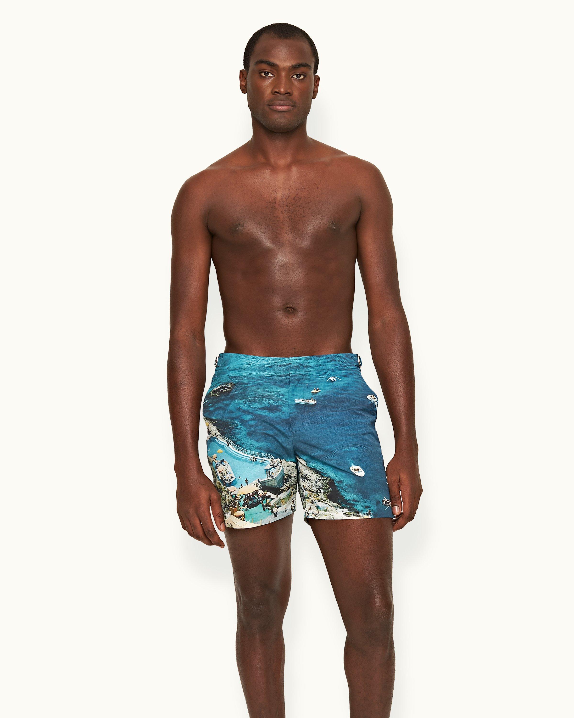 MILANKERR Men's Swim Trunks Stretch Beach Quick Dry Shorts