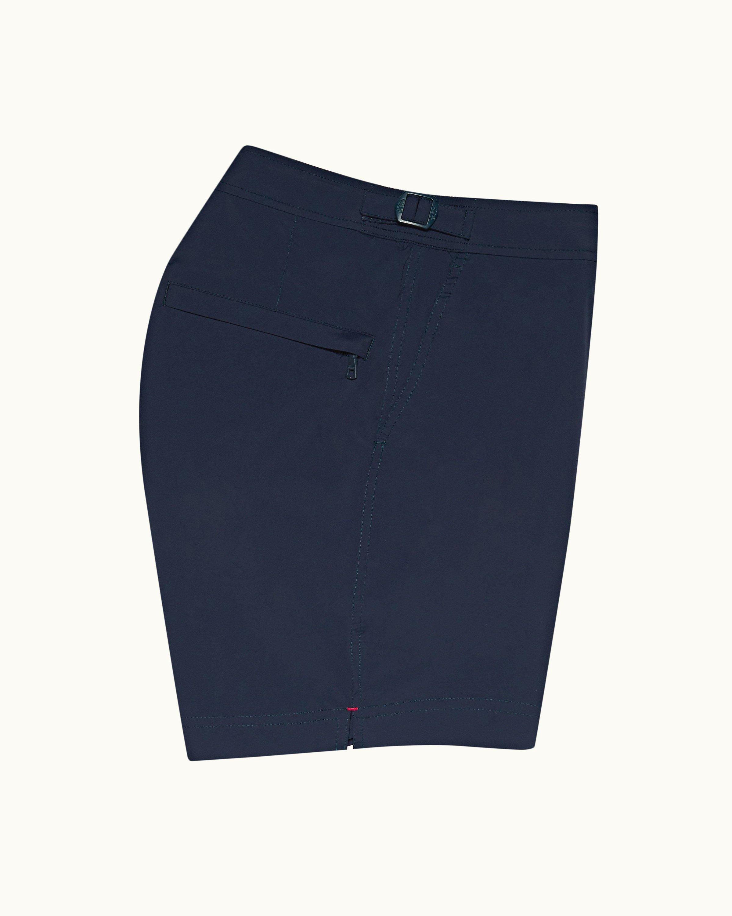 Orlebar Brown Bulldog Cotton Stretch Twill Shorts Dark Navy at CareOfCarl.c