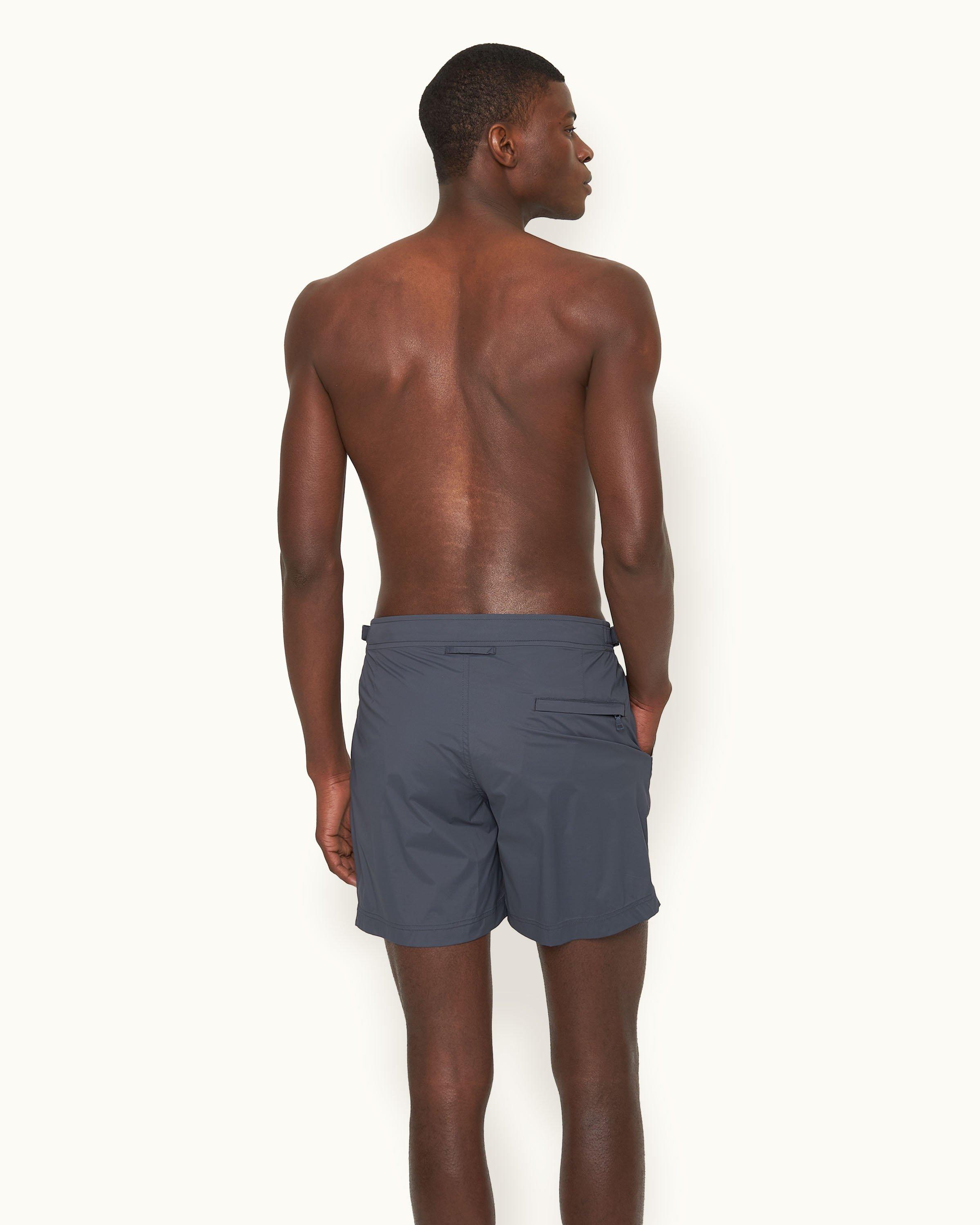 Orlebar Brown | Piranha Grey Mid-Length Swim Shorts