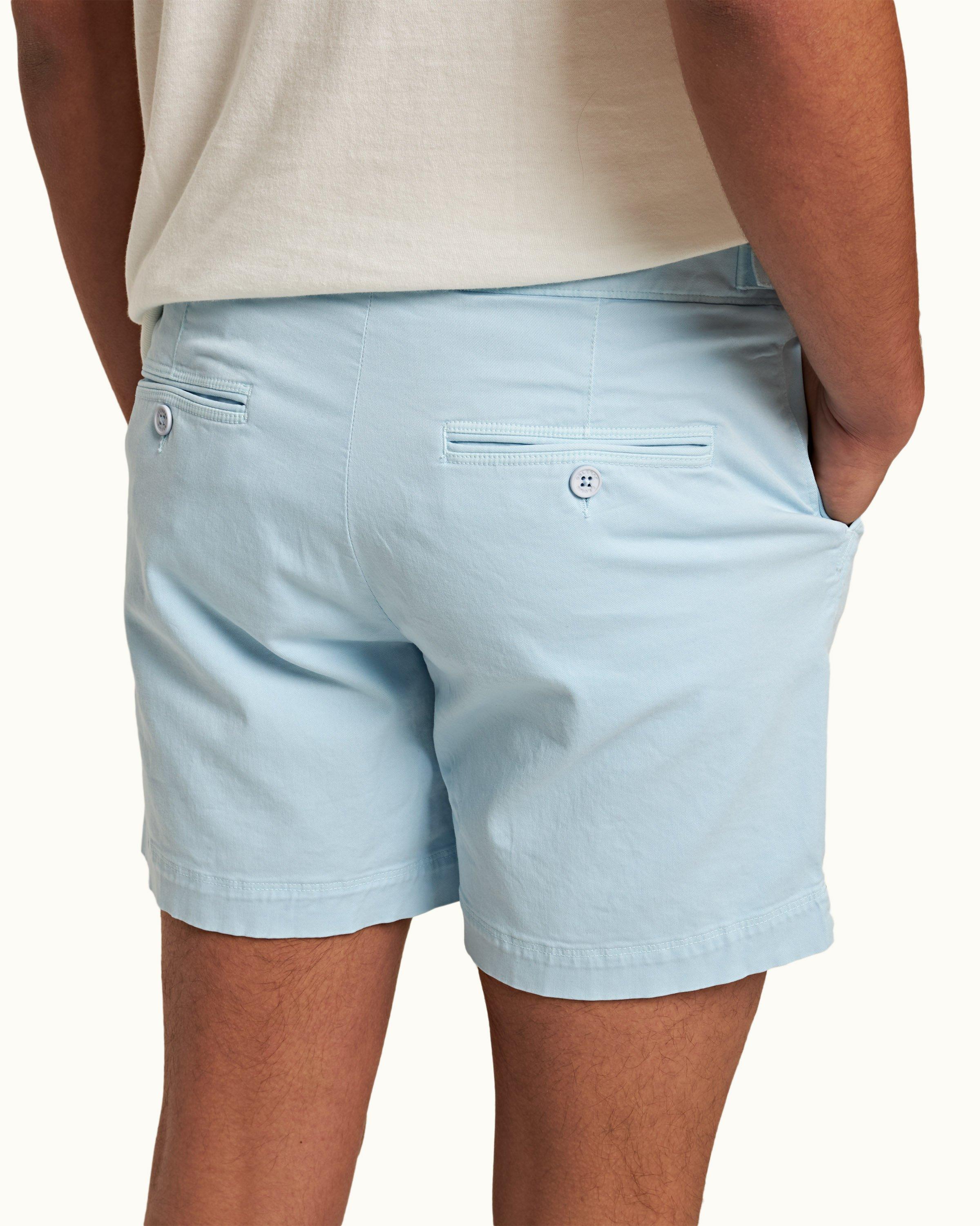 Baby blue shorts mens sale