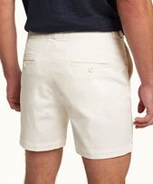 Bulldog Cotton - Mens Sea Mist Mid-Length Stretch-Cotton Shorts