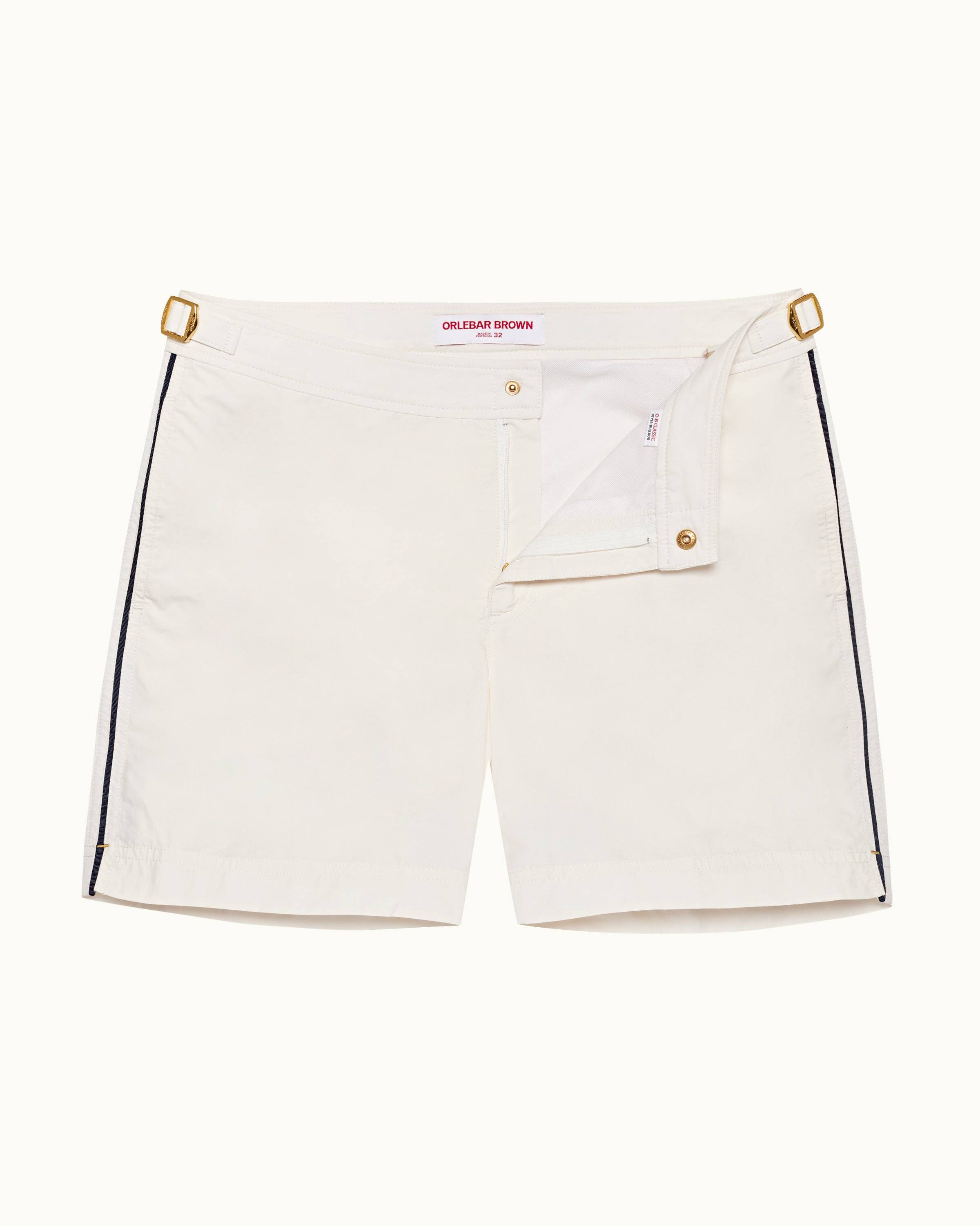 White Sand Tape Insert Mid-Length Swim Shorts - Orlebar Brown