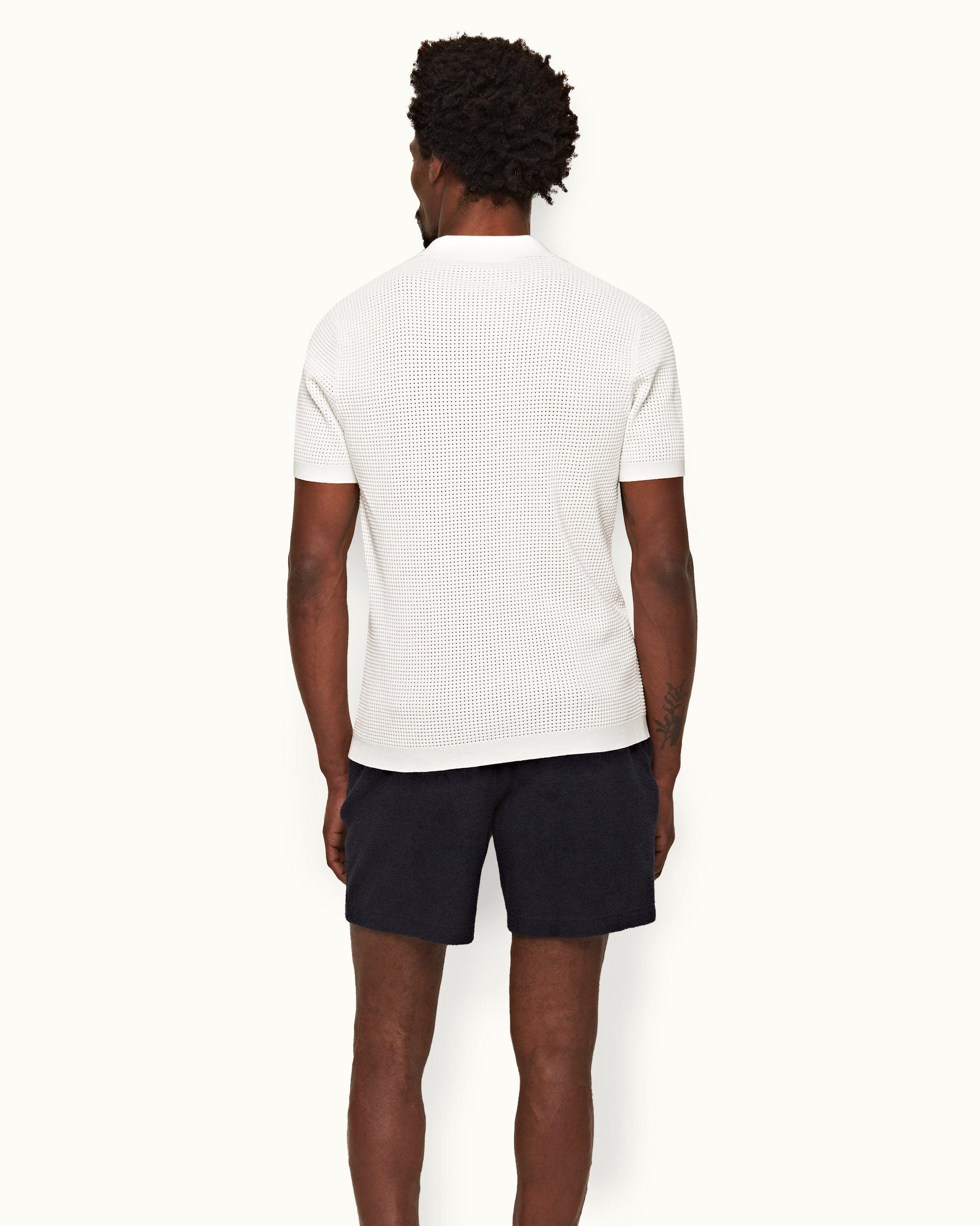 Night Iris Mid-Length Double-Faced Towelling Shorts