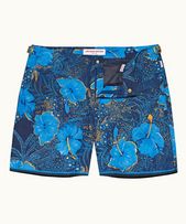 Bulldog - Mens Night Iris/Cerulean Tropic Nightfall Print Mid-Length Swim Shorts
