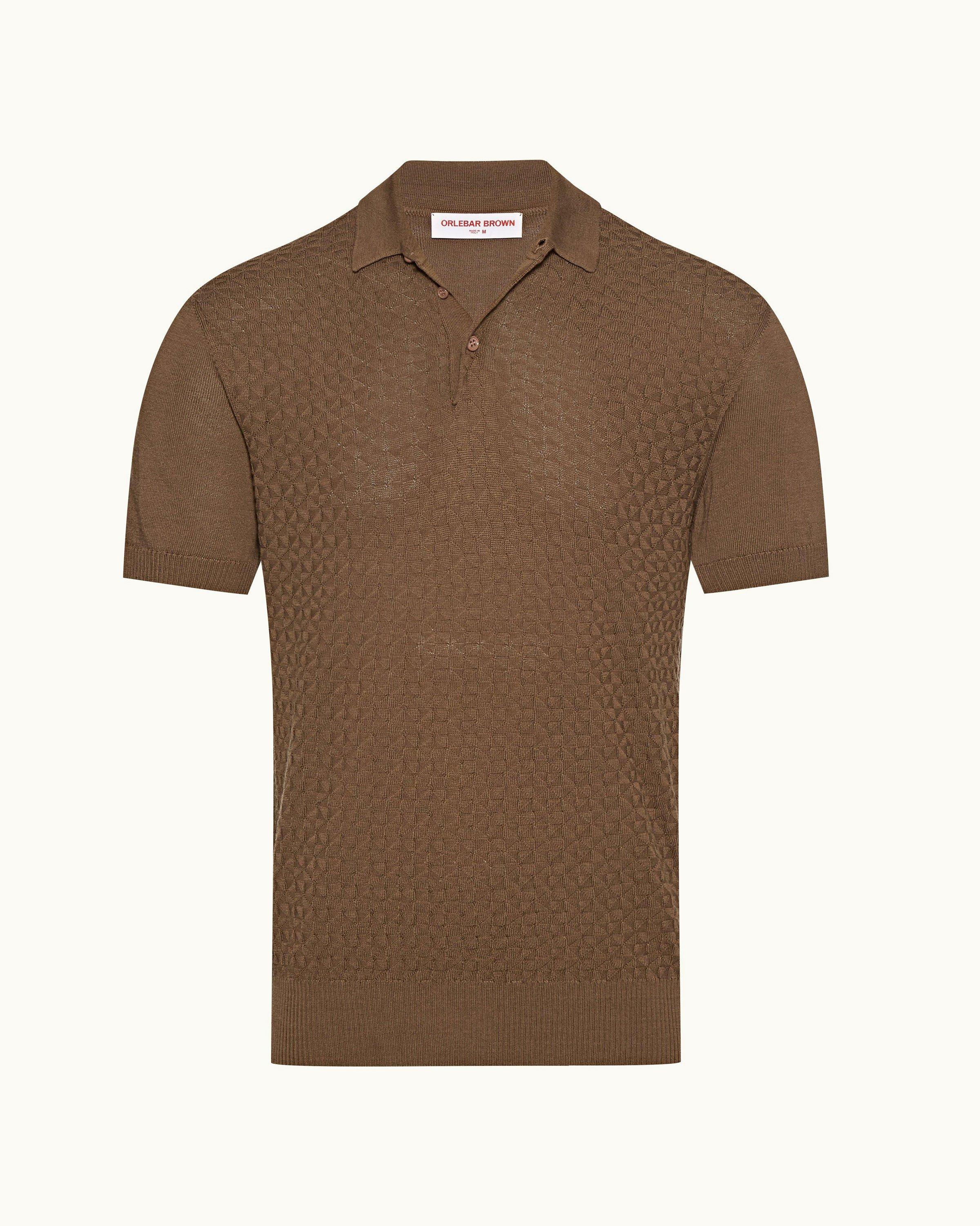 Orlebar Brown  Nomadic Tailored Fit Silk Polo Shirt