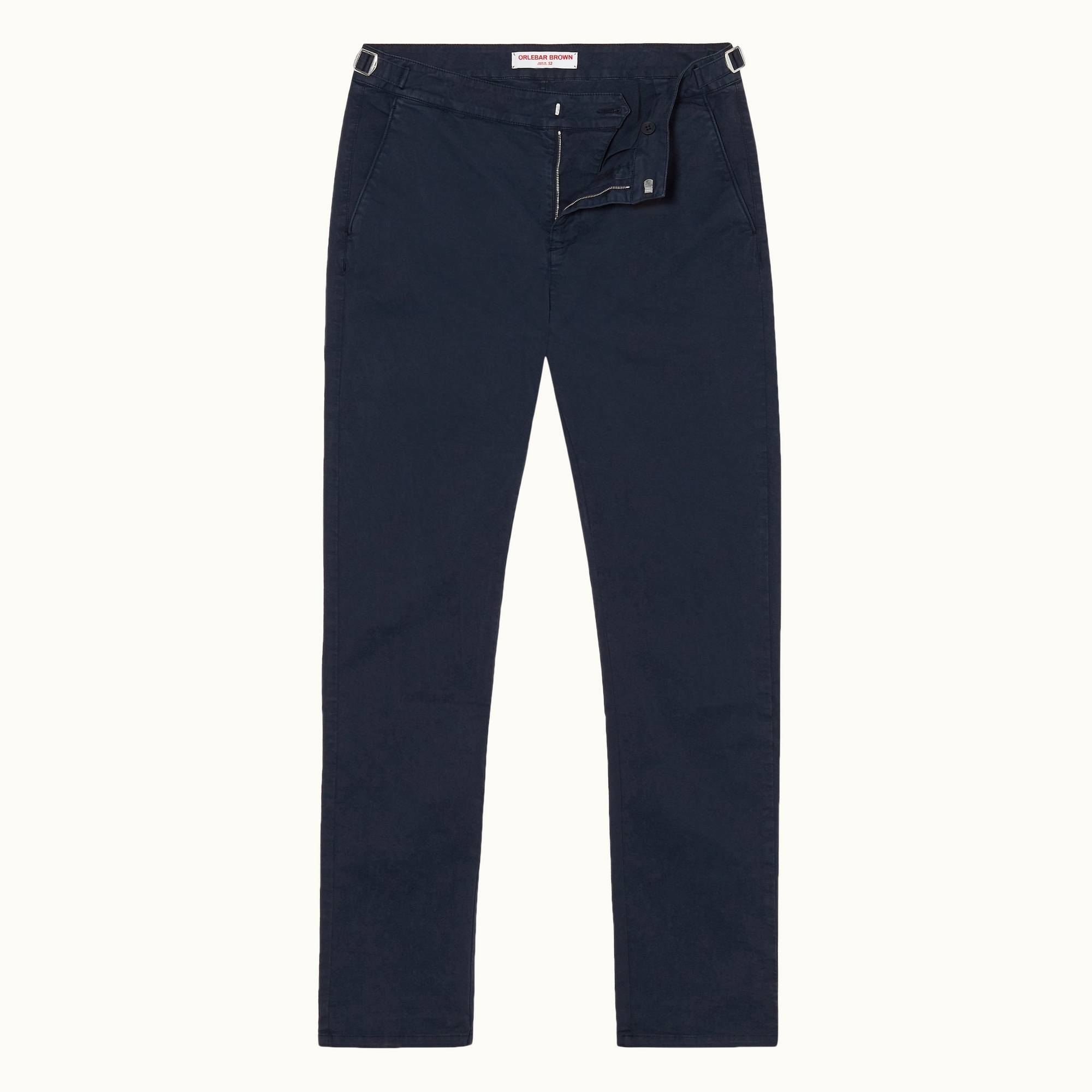 Campbell - Mens Navy Slim Fit Stretch Chinos