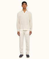 Cornell Linen - Mens Sandbar Tailored Fit Washed Linen Trousers