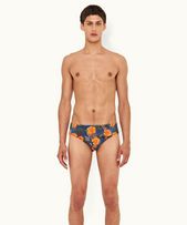 Dachshund - Mens Multi Club Tropicana Print Tailored Fit Swim Briefs