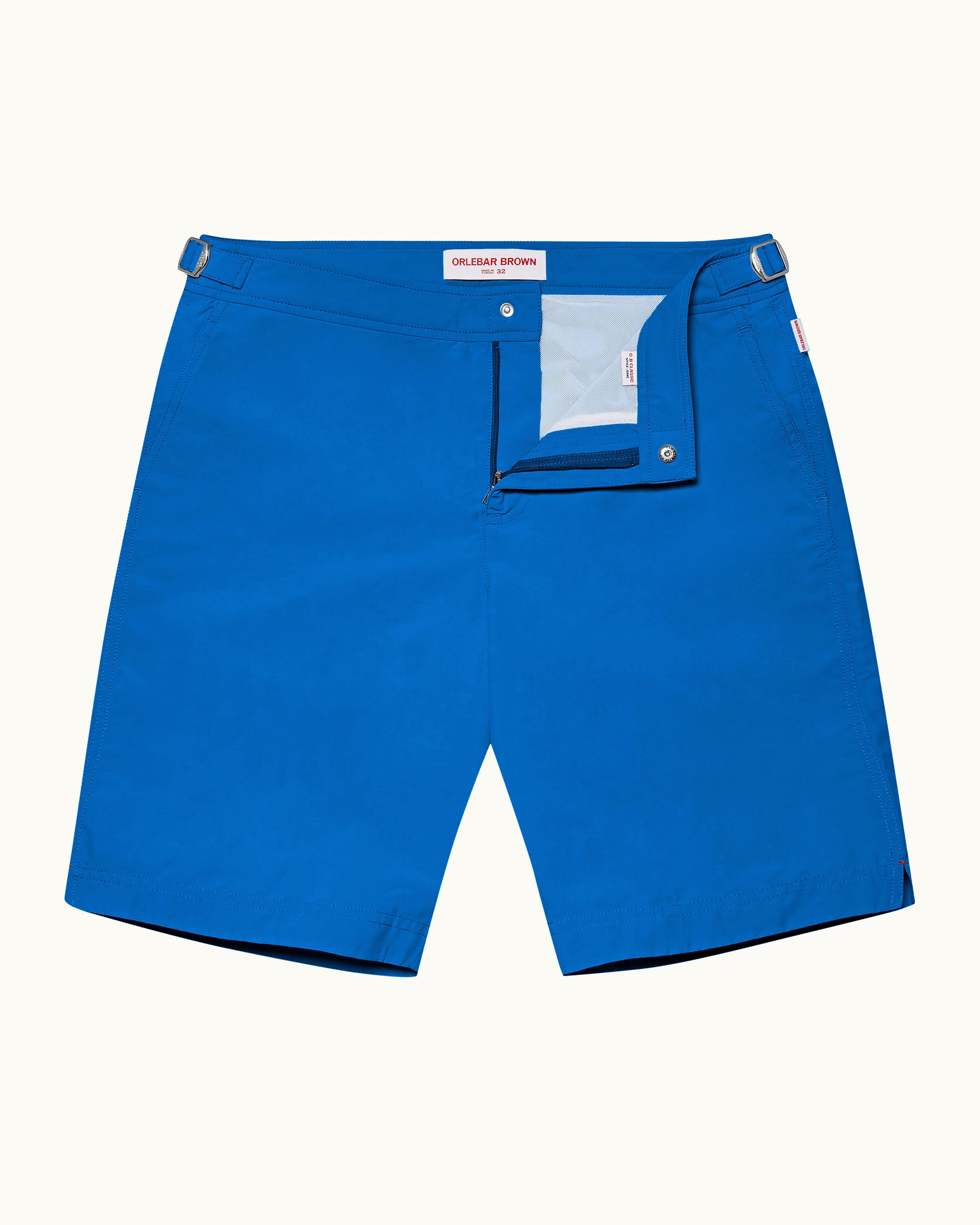 Orlebar Brown Dane Ii Longer Length Swim Shorts In Nova Blue