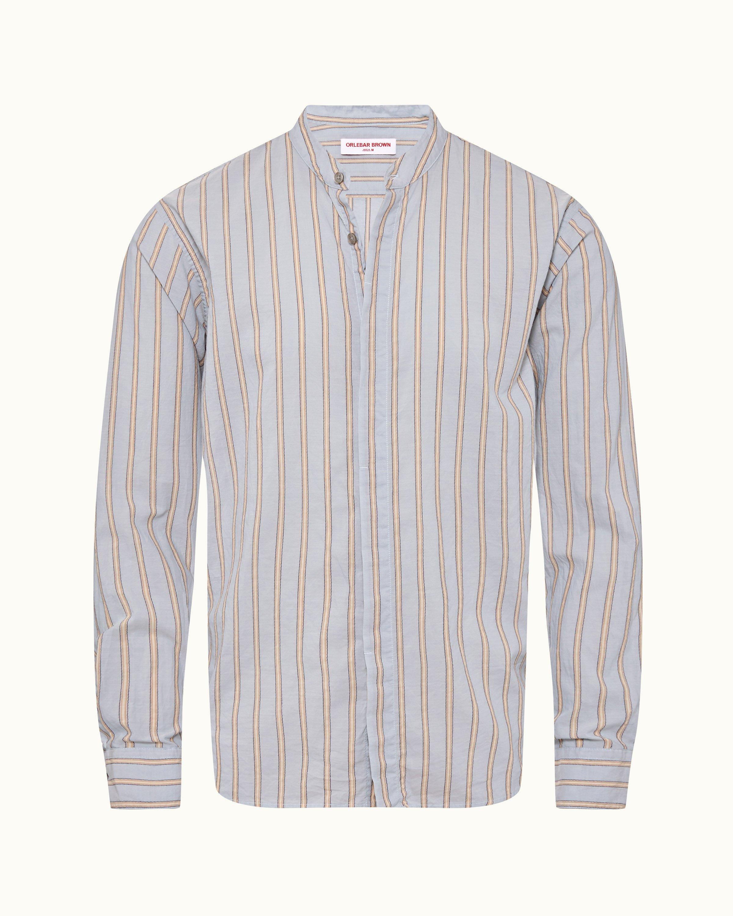 striped grandad shirt