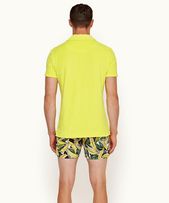 Doran - Mens Lemon Classic Fit Garment Dye Towelling Polo Shirt