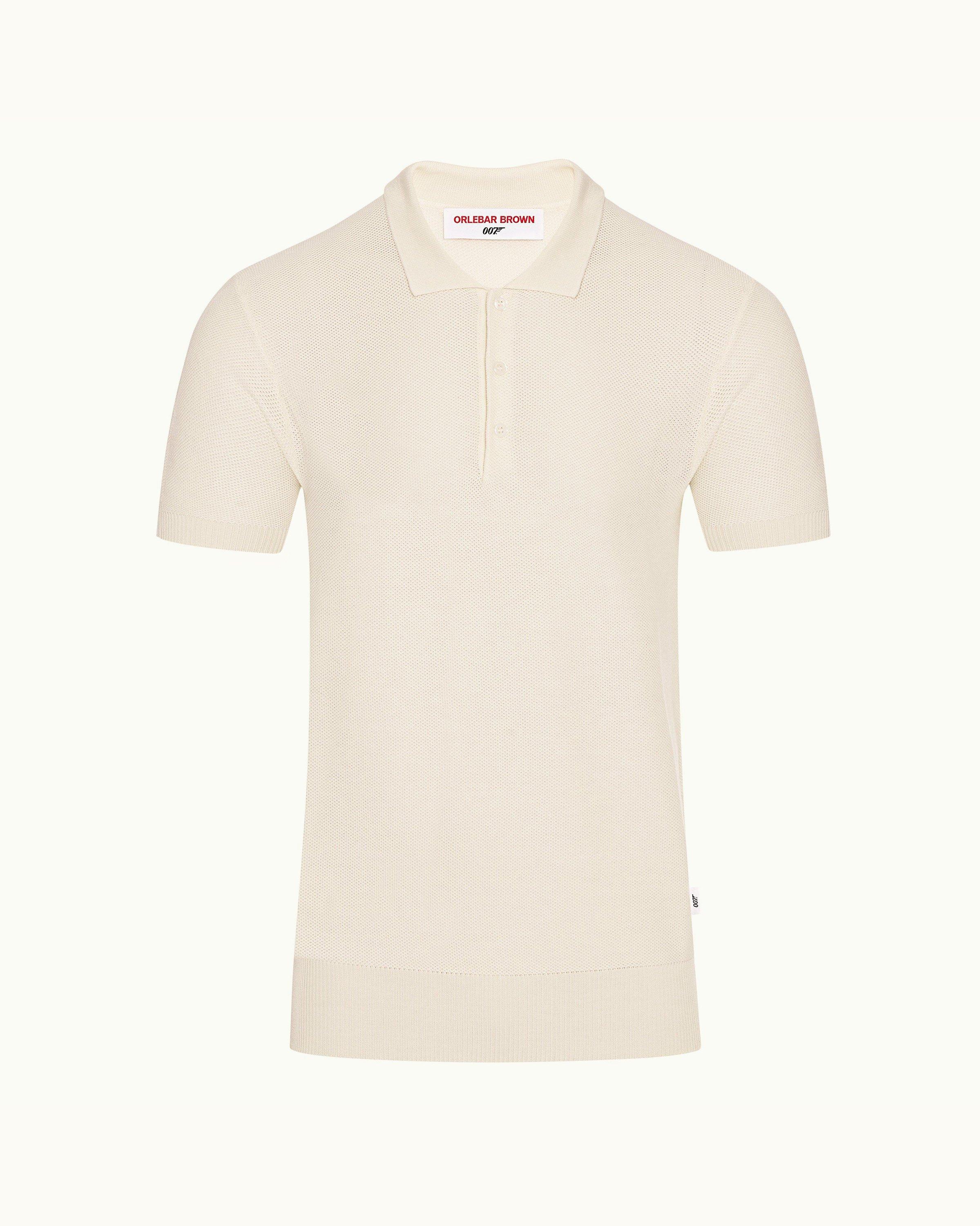 Dr. No Knitted Polo - 007 Tailored Fit Silk Polo