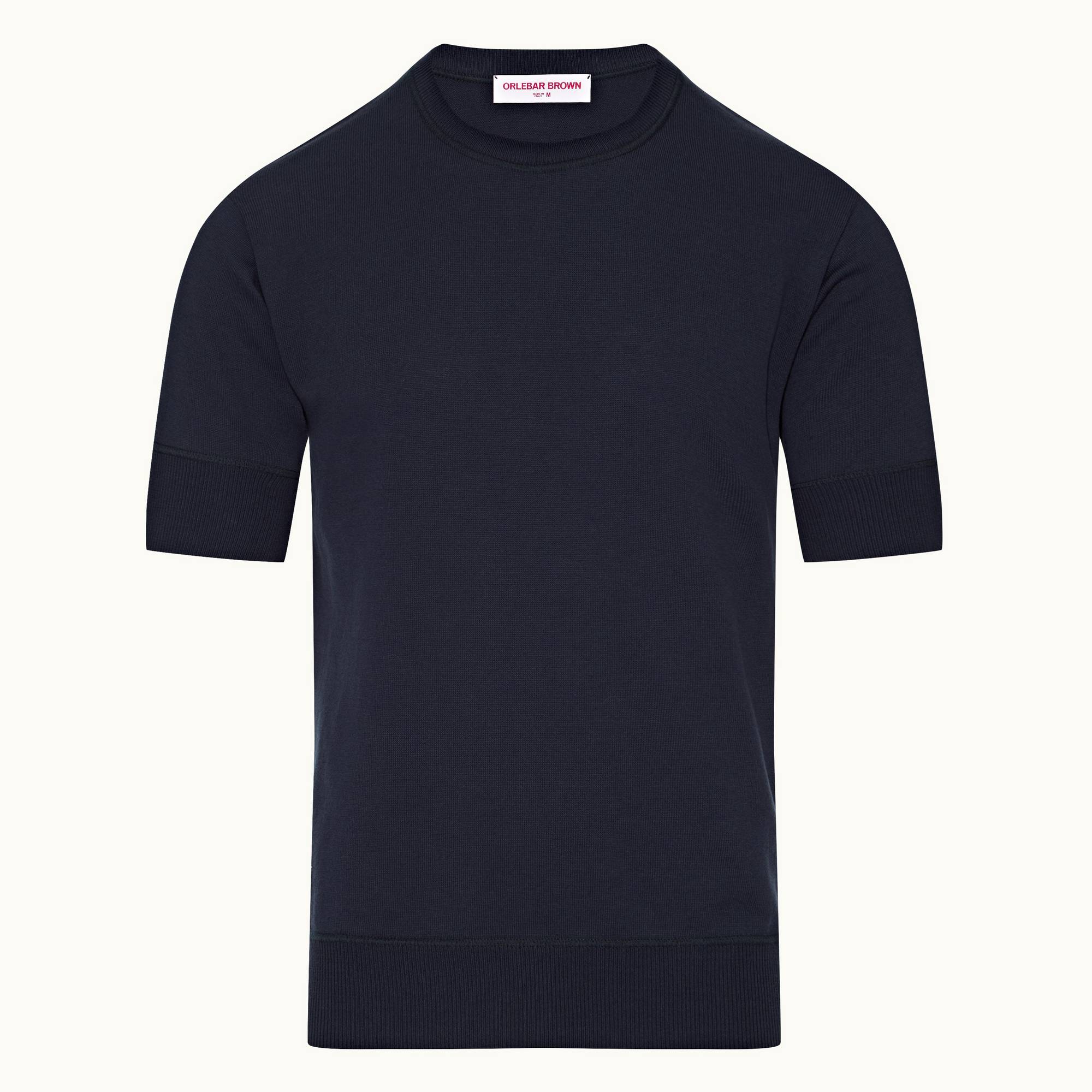Emile - Mens Indigo Tailored Fit Organic Cotton Knit T-Shirt