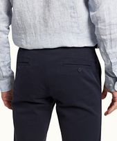 Fallon Stretch - Mens Dark Navy Tailored Fit Stretch-Cotton Chinos