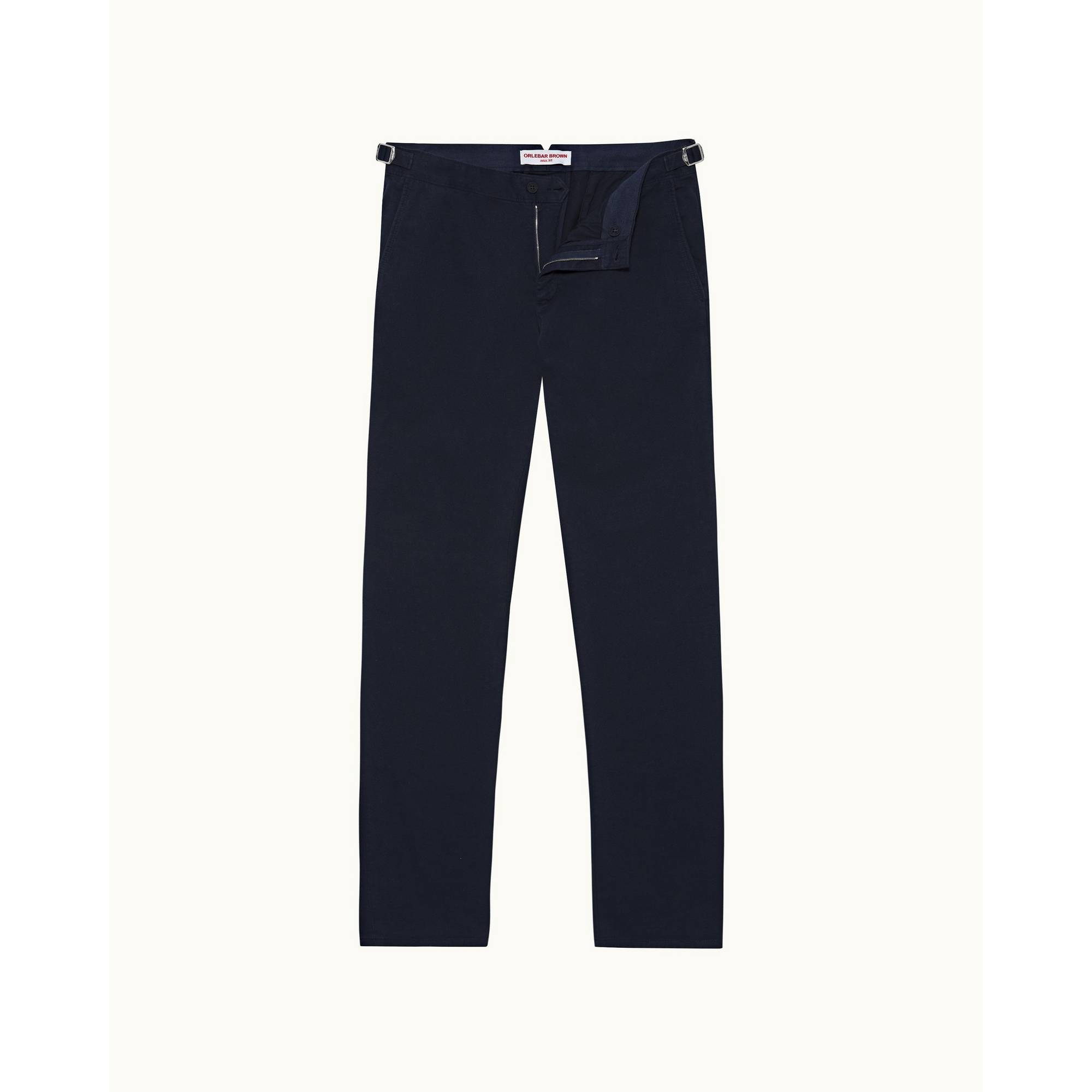 Fallon Stretch - Mens Dark Navy Tailored Fit Stretch-Cotton Chinos