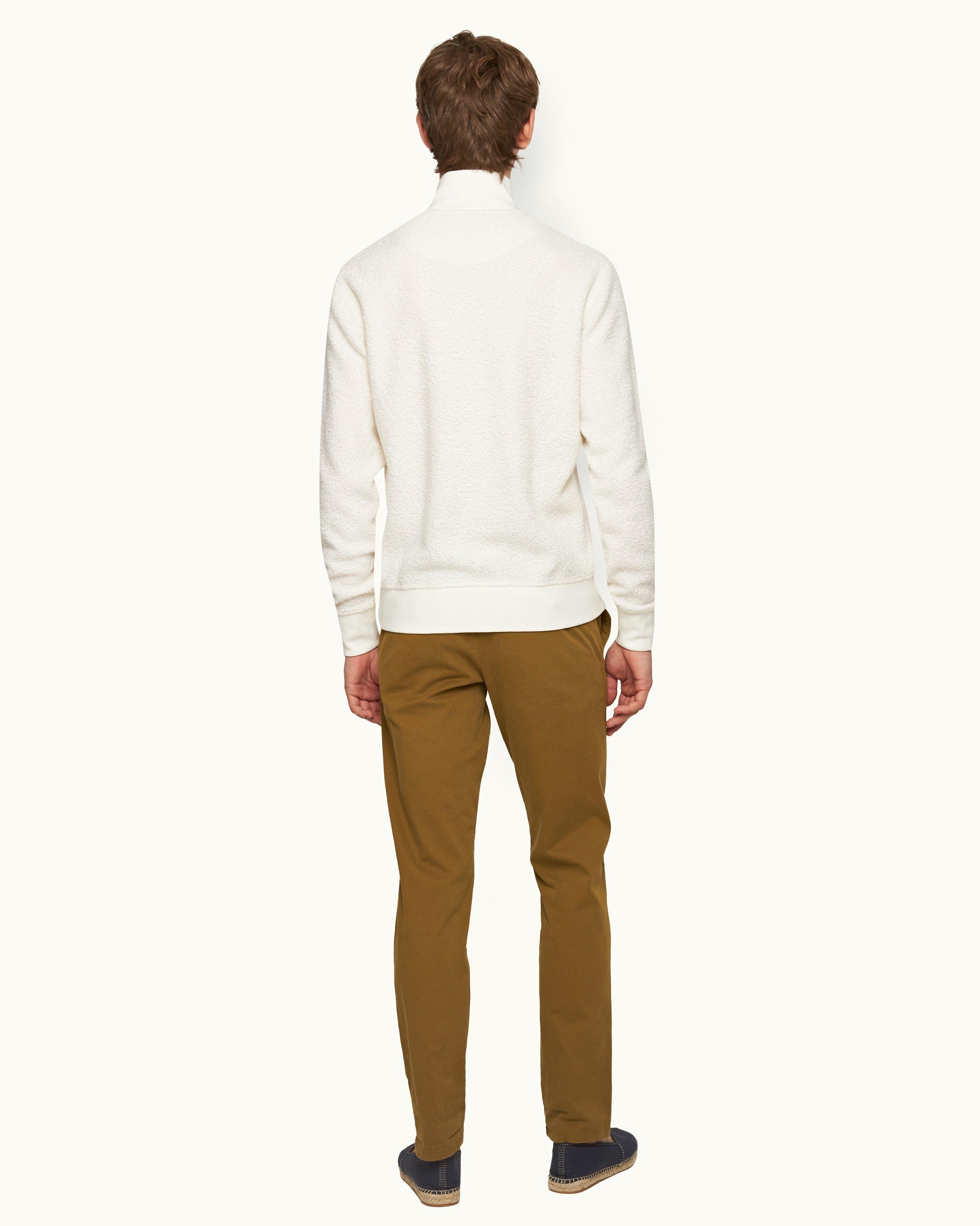 Tall Khaki Elasticated Tailored Trousers