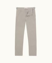 Fallon Stretch-Cotton - Mens Seal Grey Tailored Fit Stretch-Cotton Chinos