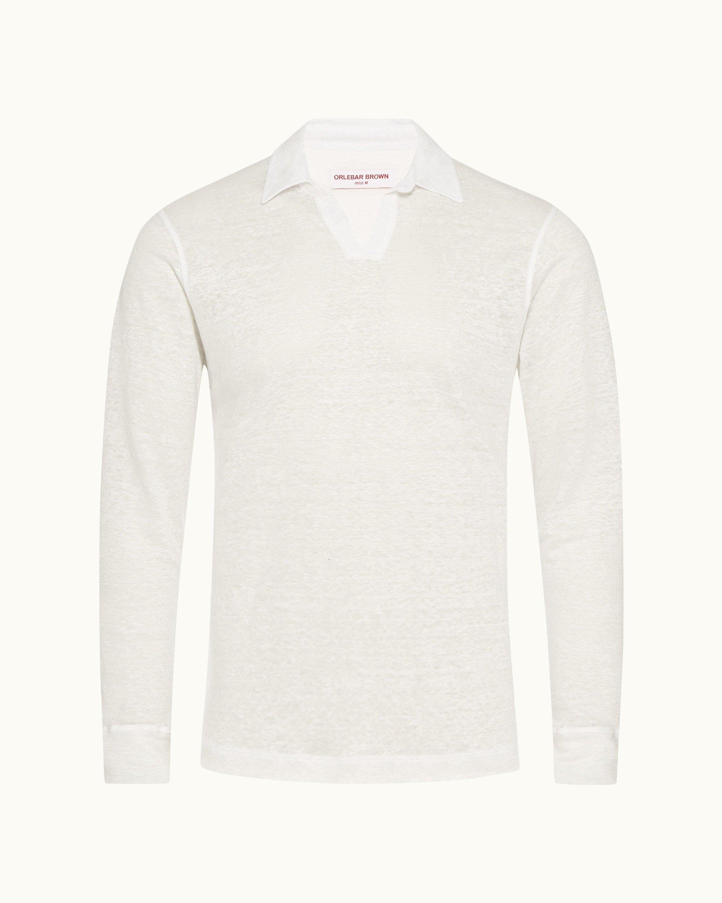 Designer long sales sleeve polo