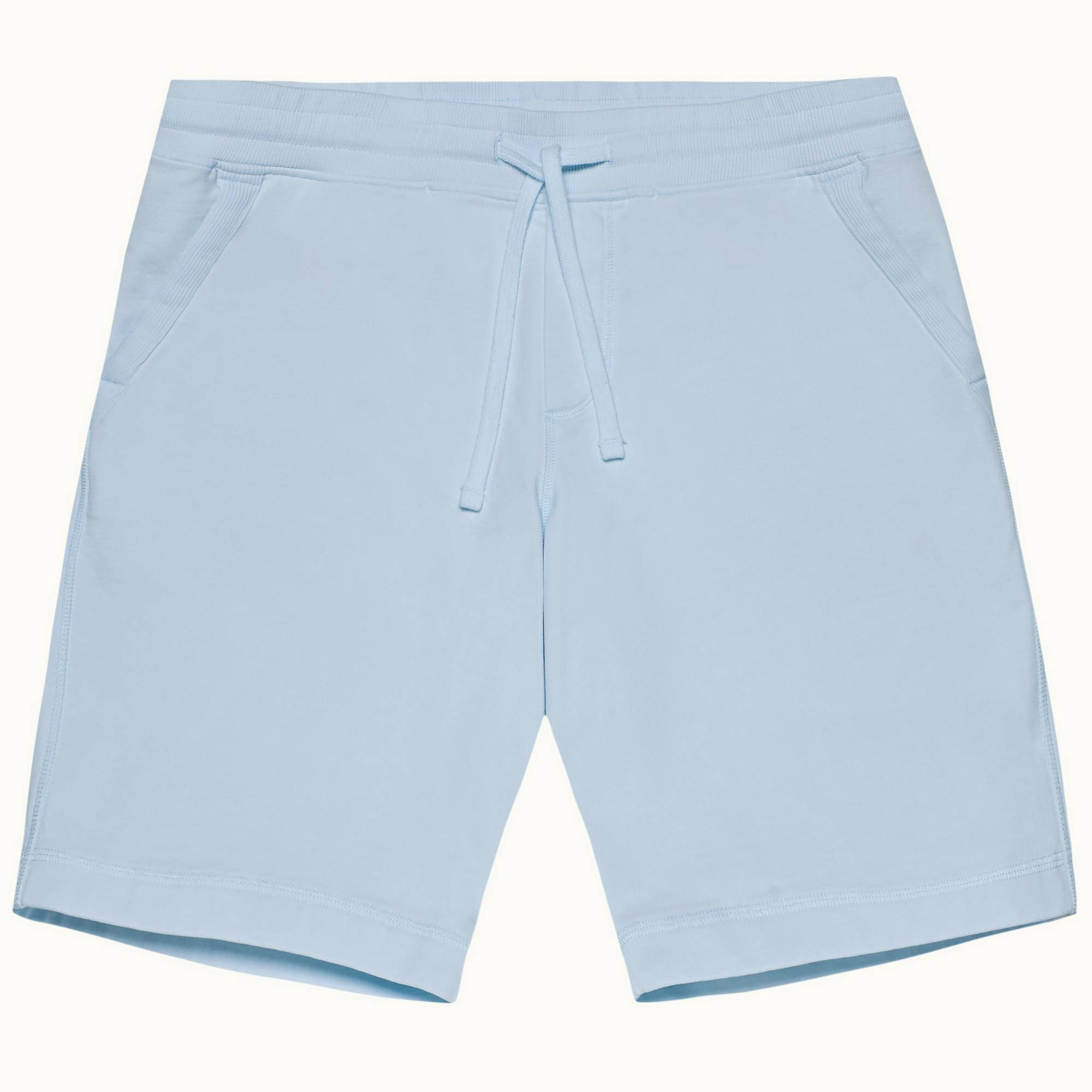 Frederick - Mens Ice Blue Tailored Fit Organic Cotton Sweat Shorts