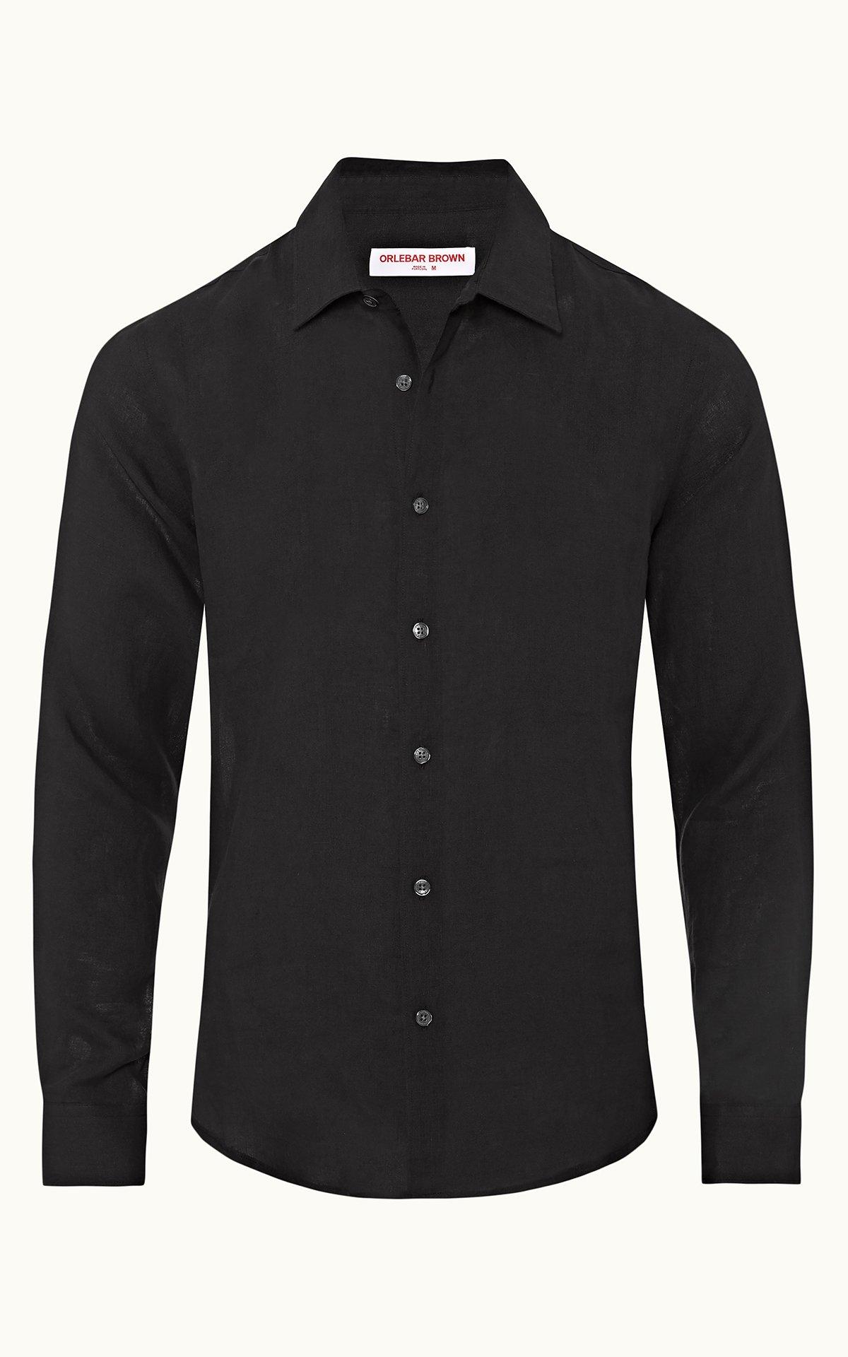 Standard Poplin Black Shirt