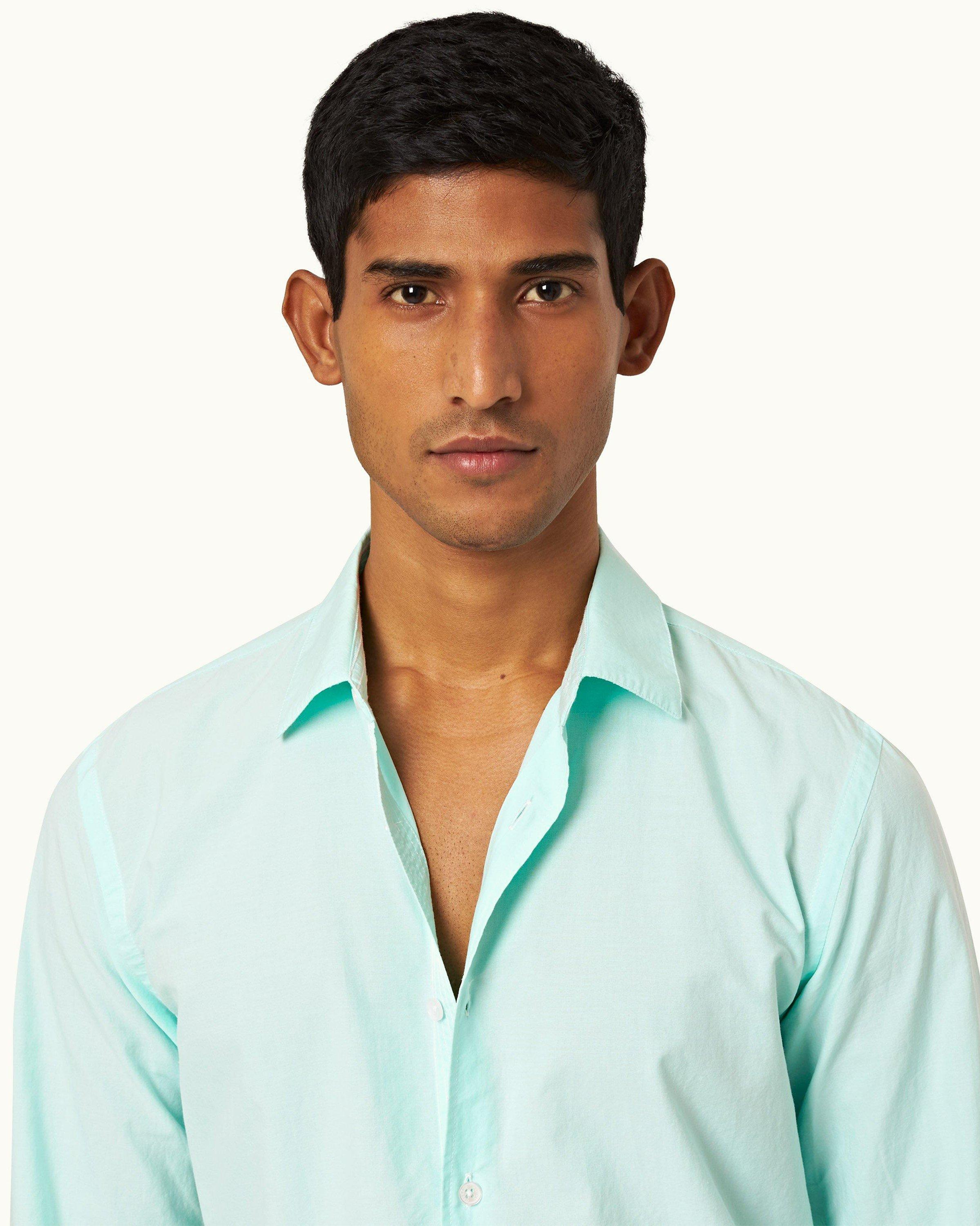 Orlebar Brown Blue Giles Shirt