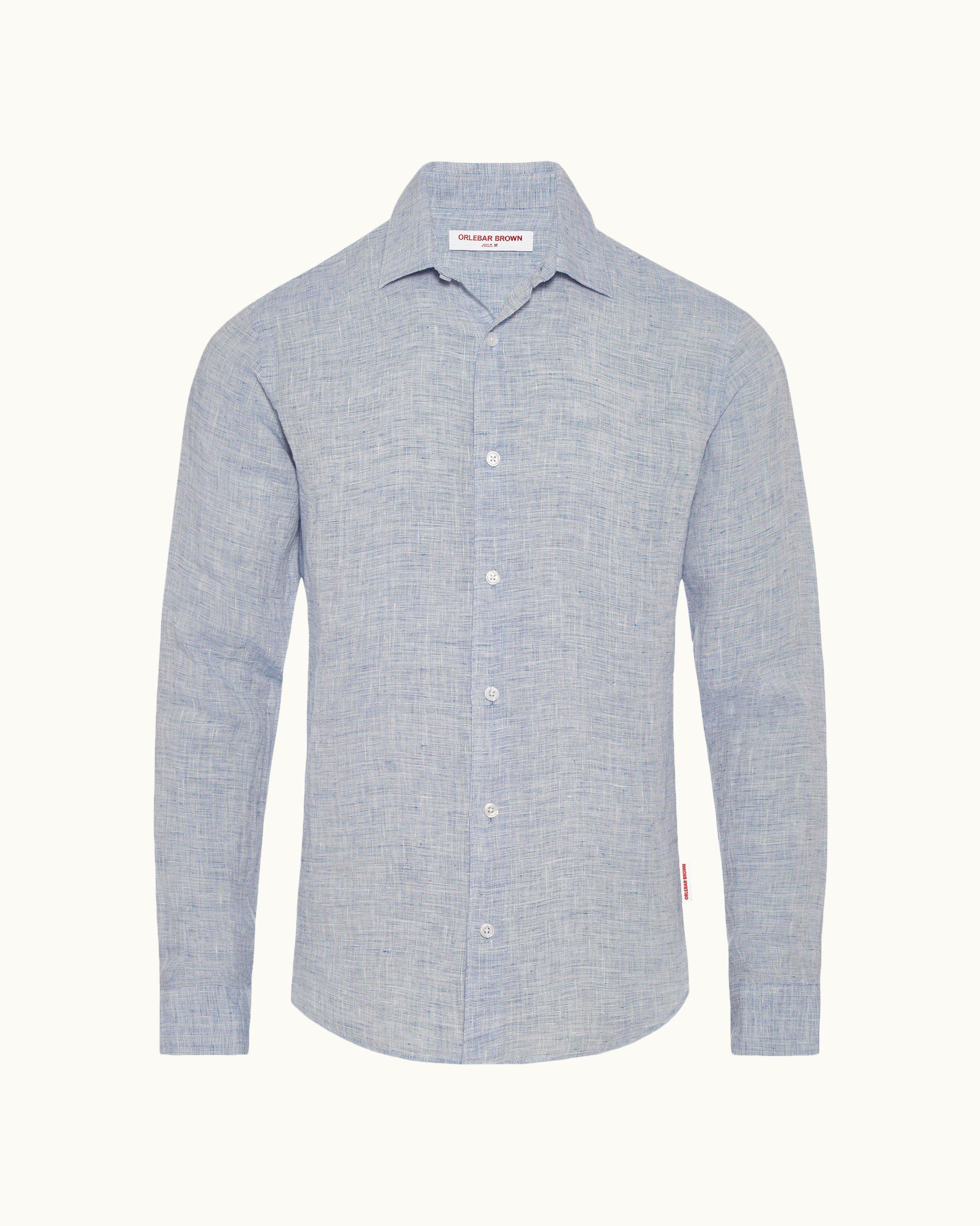 Summer Breeze: Men's Loose-fit Linen Shirt With Drawstring Sides, Button-up  Linen Top With Coconut Buttons and Kangaroo-style Pocket 