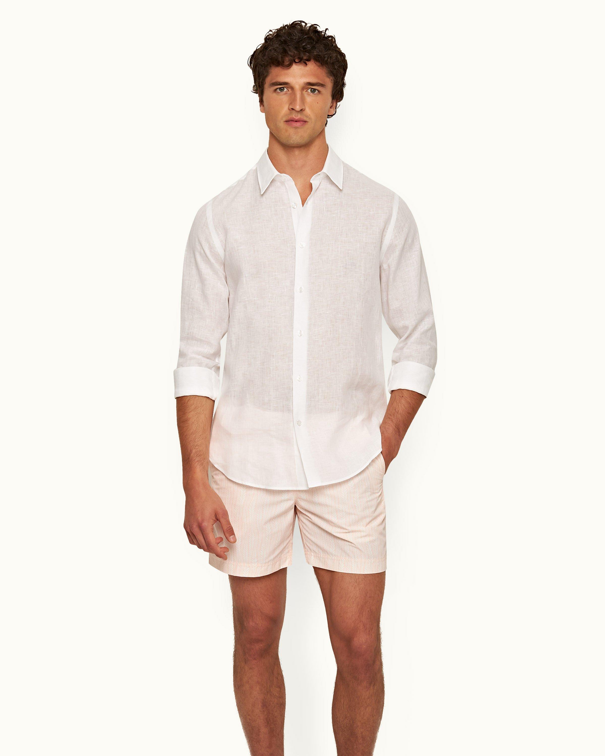 Tailored Fit Linen Shirt