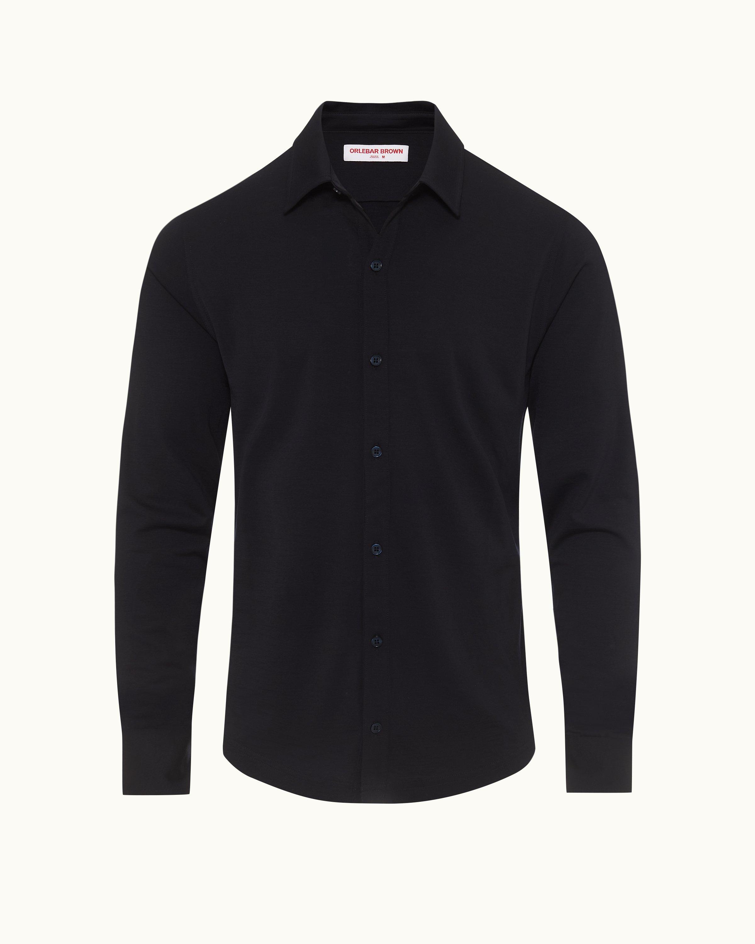 CK Black Button-Down Sleep Shirt