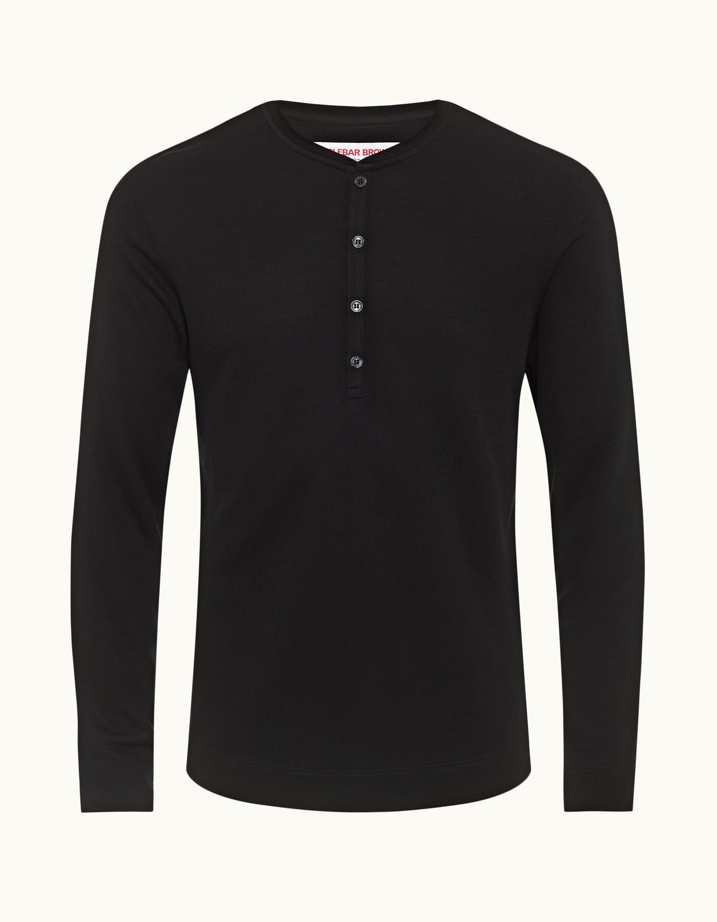 Harrison Cashmere - Mens Black Classic Fit Modal-Cashmere T-shirt