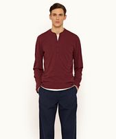Harrison - Mens Port Classic Fit Garment Dye Long-Sleeve T-shirt