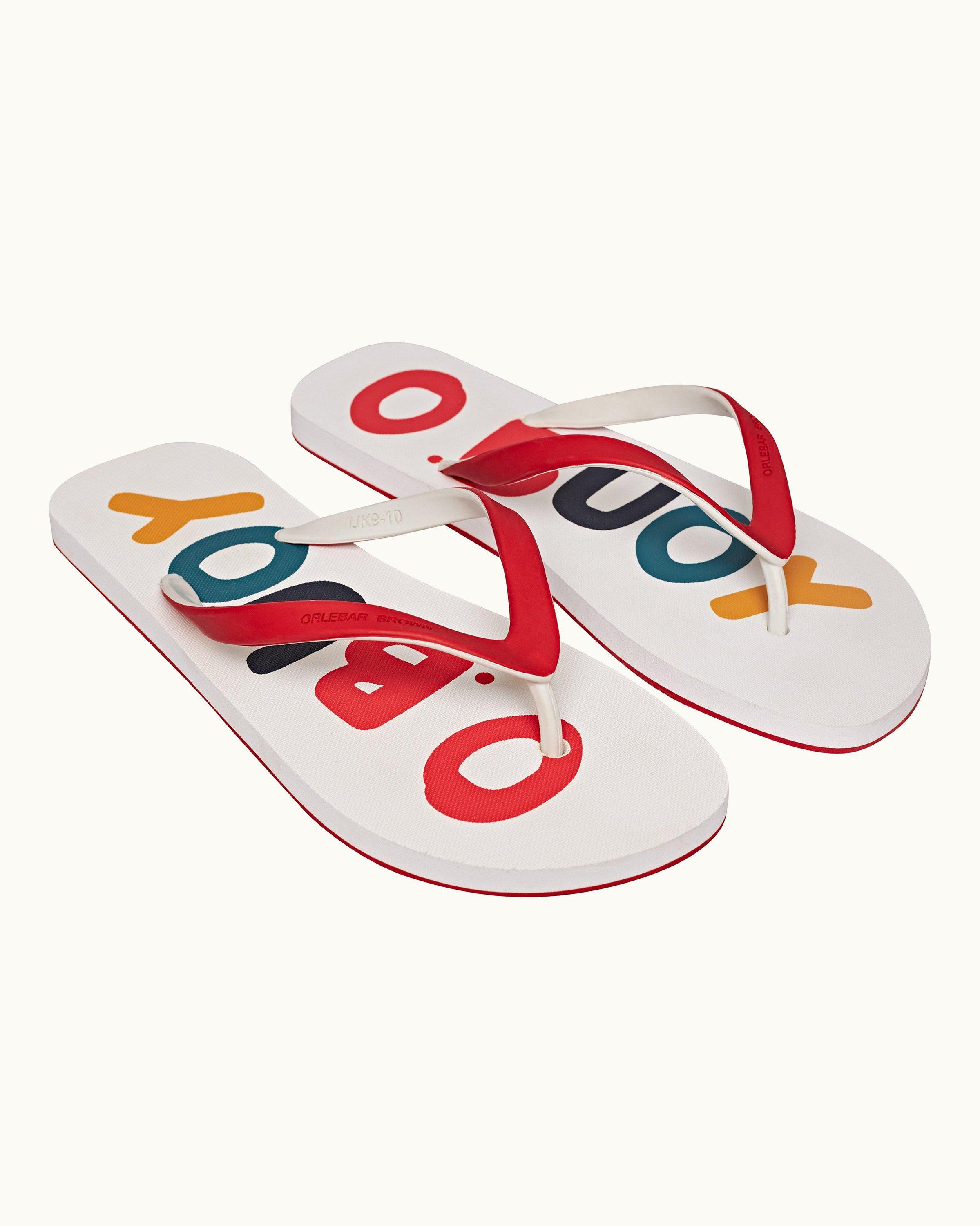 Mens designer best sale flip flops uk