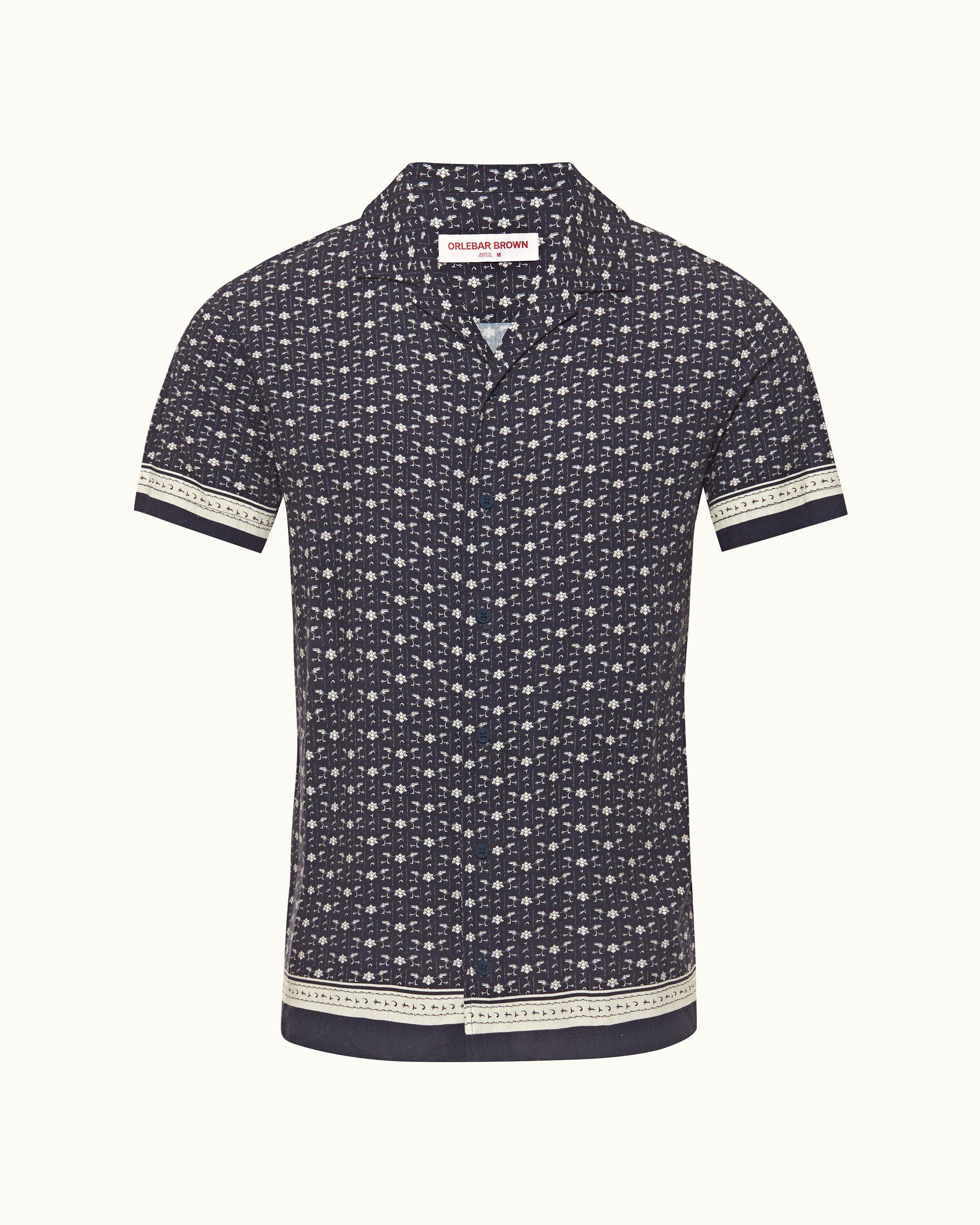 Dior Bandana Print Short-sleeved Shirt in Brown for Men