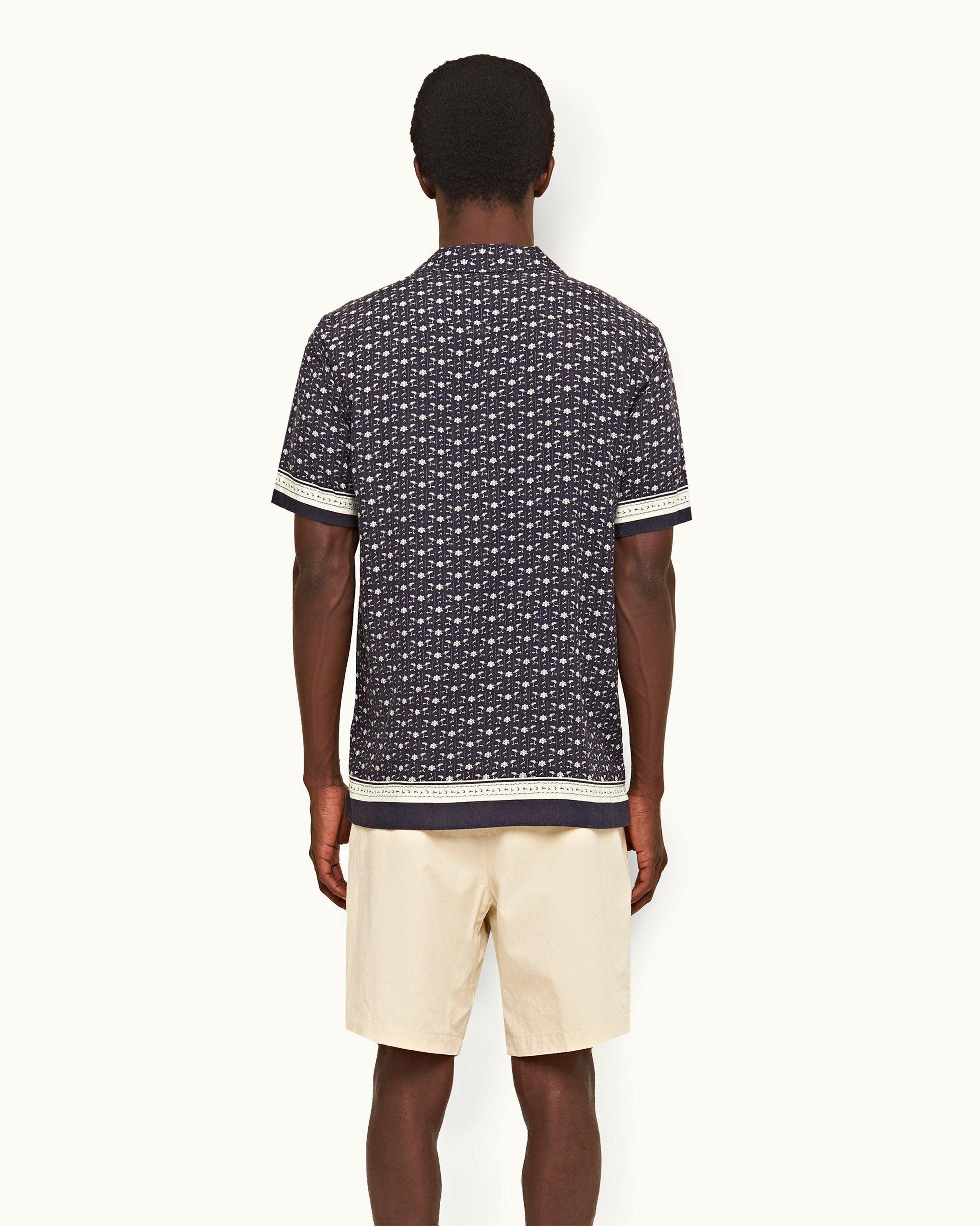 Dior Bandana Print Short-sleeved Shirt in Brown for Men