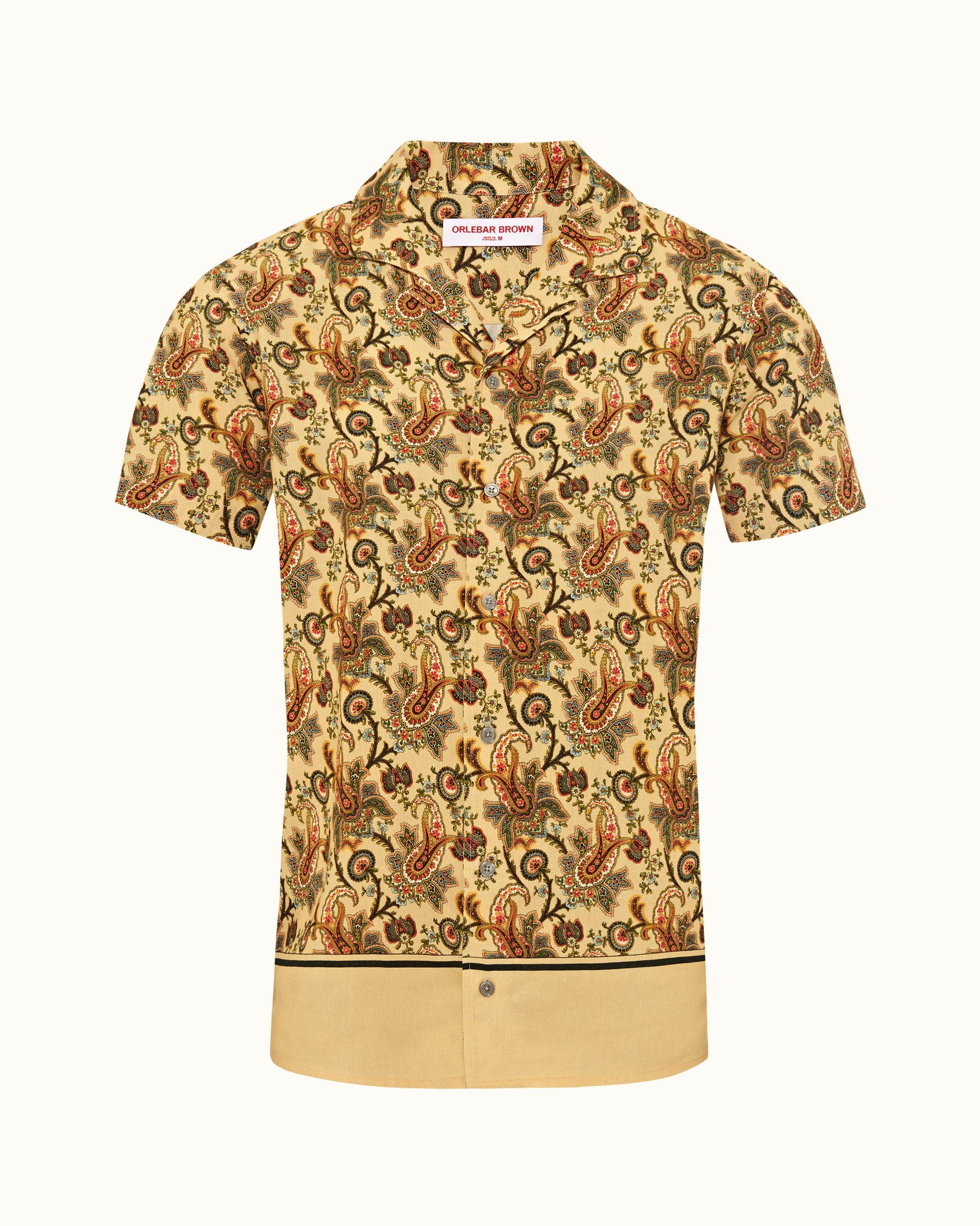 Paisley short hot sale sleeve shirt