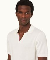 Horton Tipping - Mens Cloud O.B Tipping Placket Tailored Fit Organic Cotton Polo Shirt