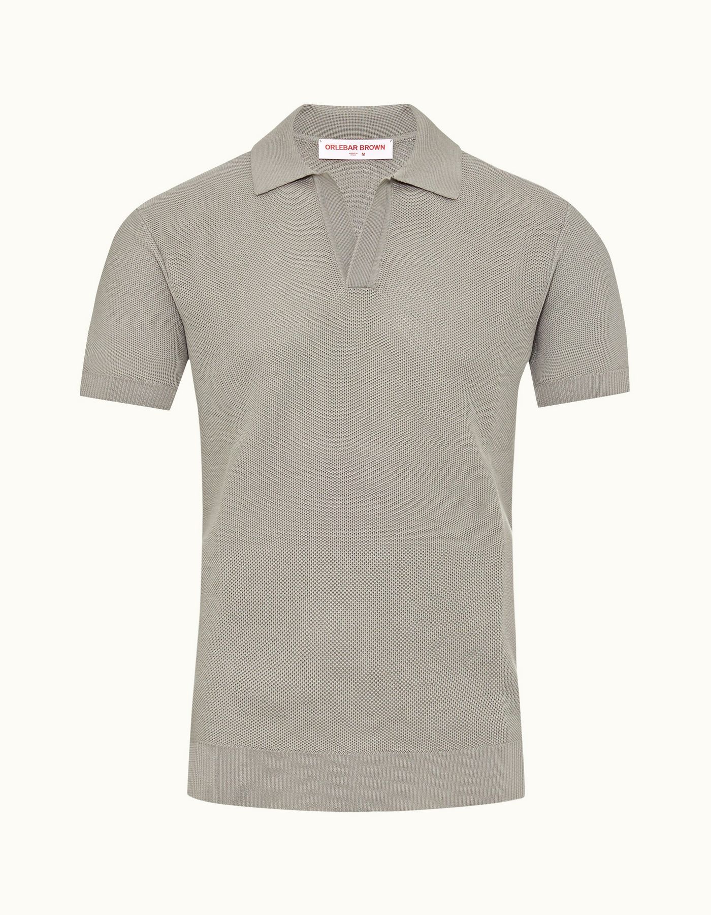 Horton Pique - Mens Cinder Tailored Fit Pique Stitch Mercerised Cotton Polo Shirt