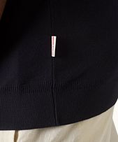 Jarrett - Mens Classic Fit Knitted Rib Cotton-Modal Polo Shirt In Night Iris Blue