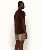 Jarrett Towelling - Mens Cocoa Classic Fit Towelling Polo Shirt