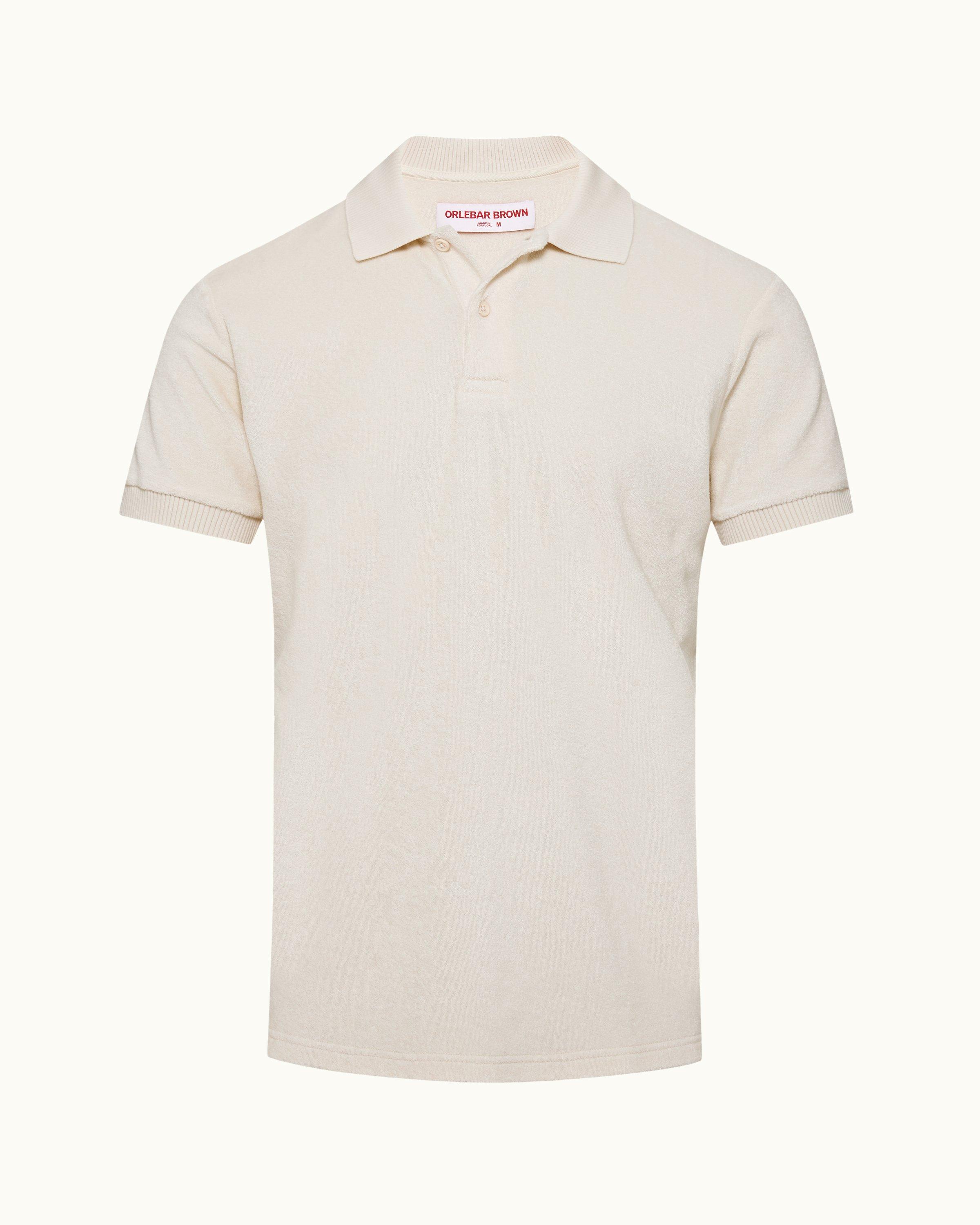 Towelling polo outlet shirt