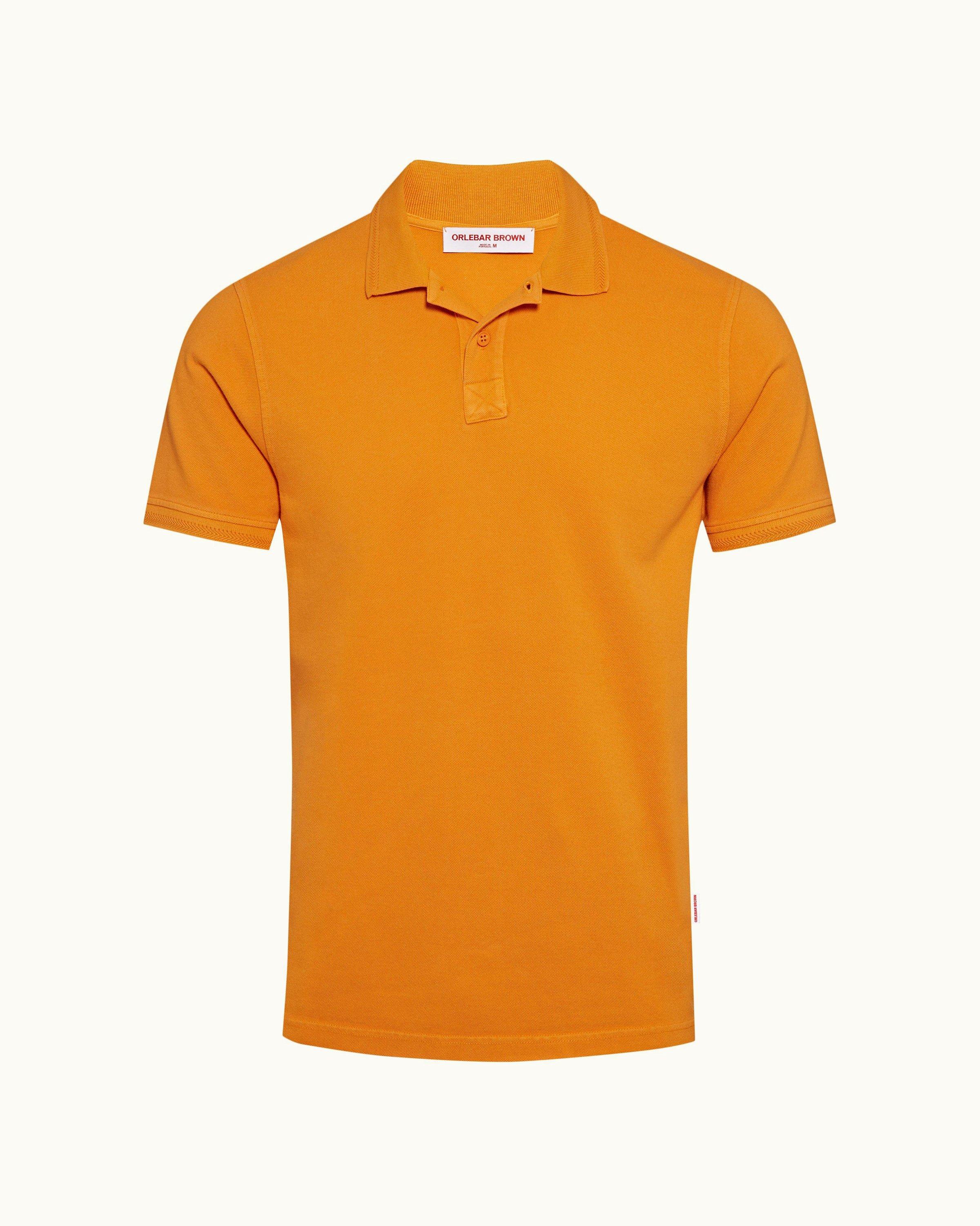 Plain orange polo shirt best sale