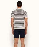 Levens - Mens Navy Tailored Fit Cotton Shorts