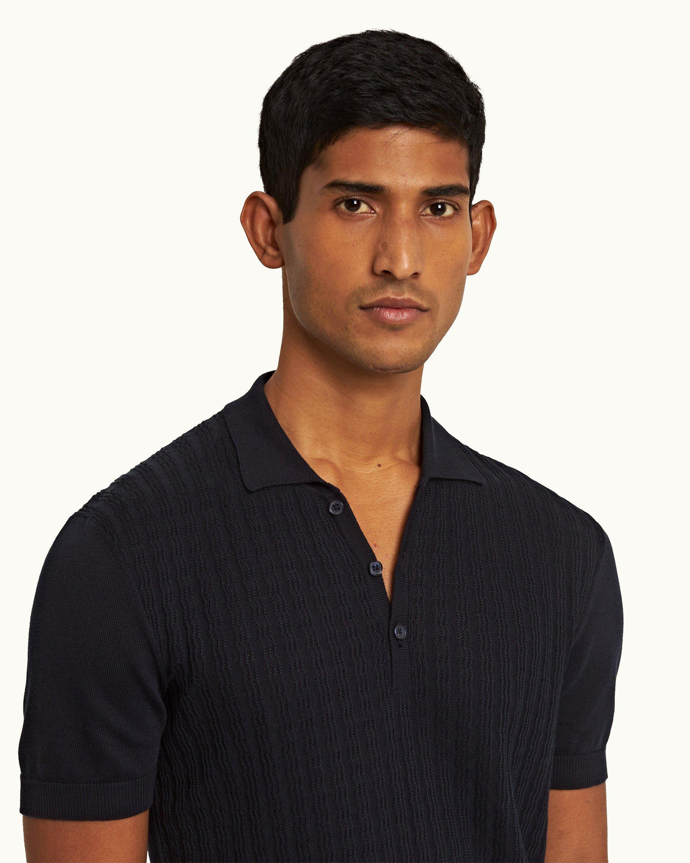 Dolce & Gabbana Men's Silk Polo Shirt