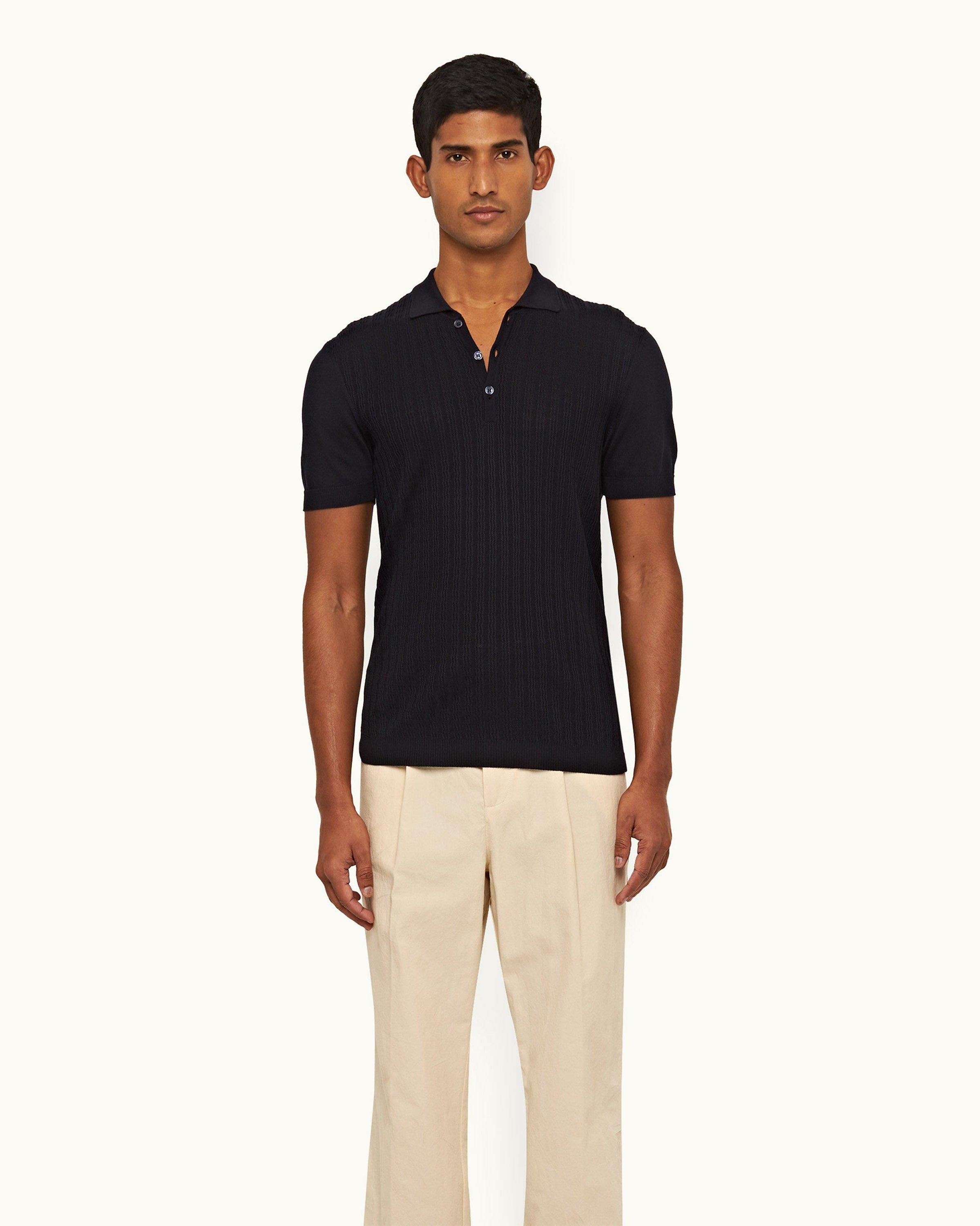 Dolce & Gabbana Men's Silk Polo Shirt