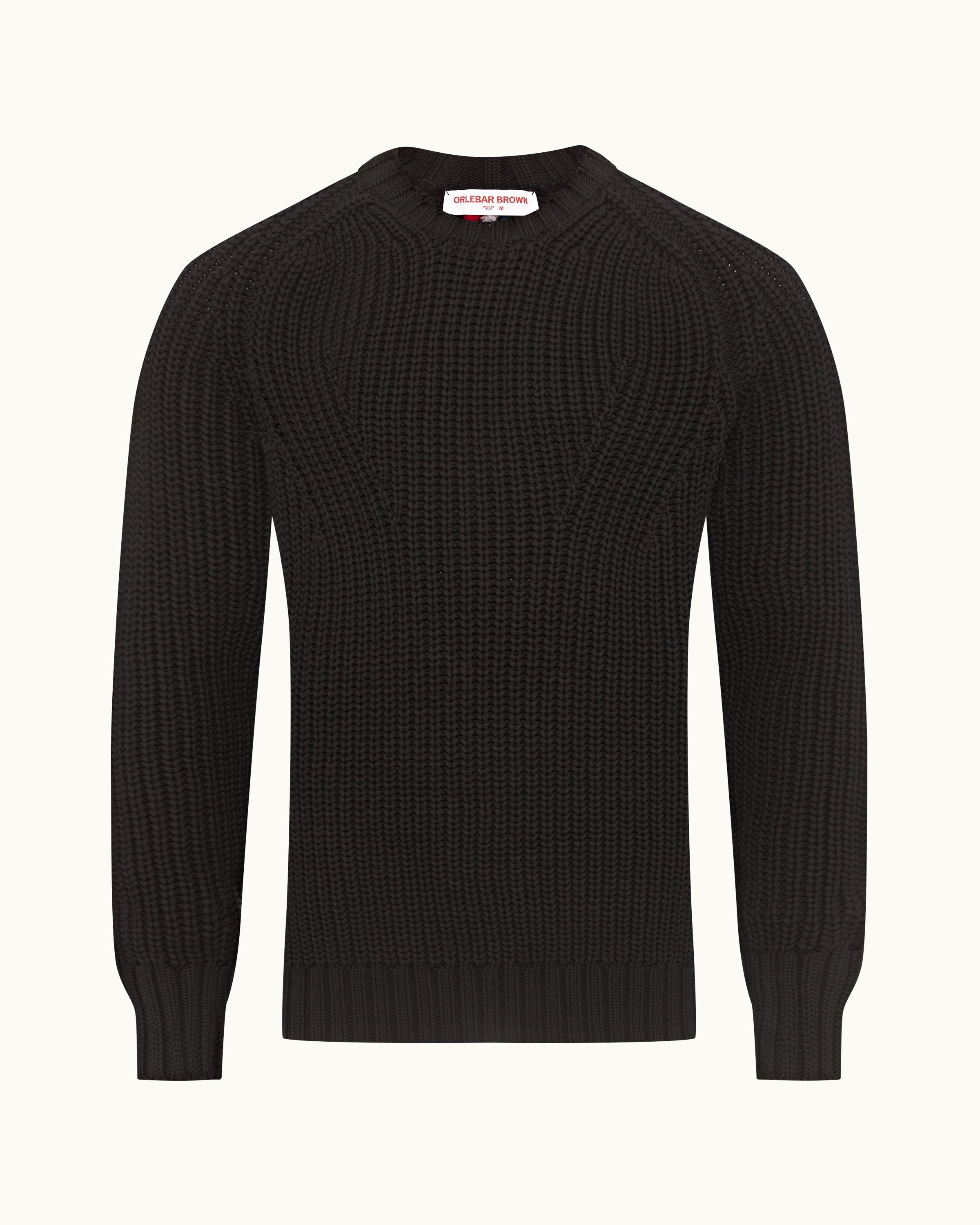 Black cable 2024 knit jumper