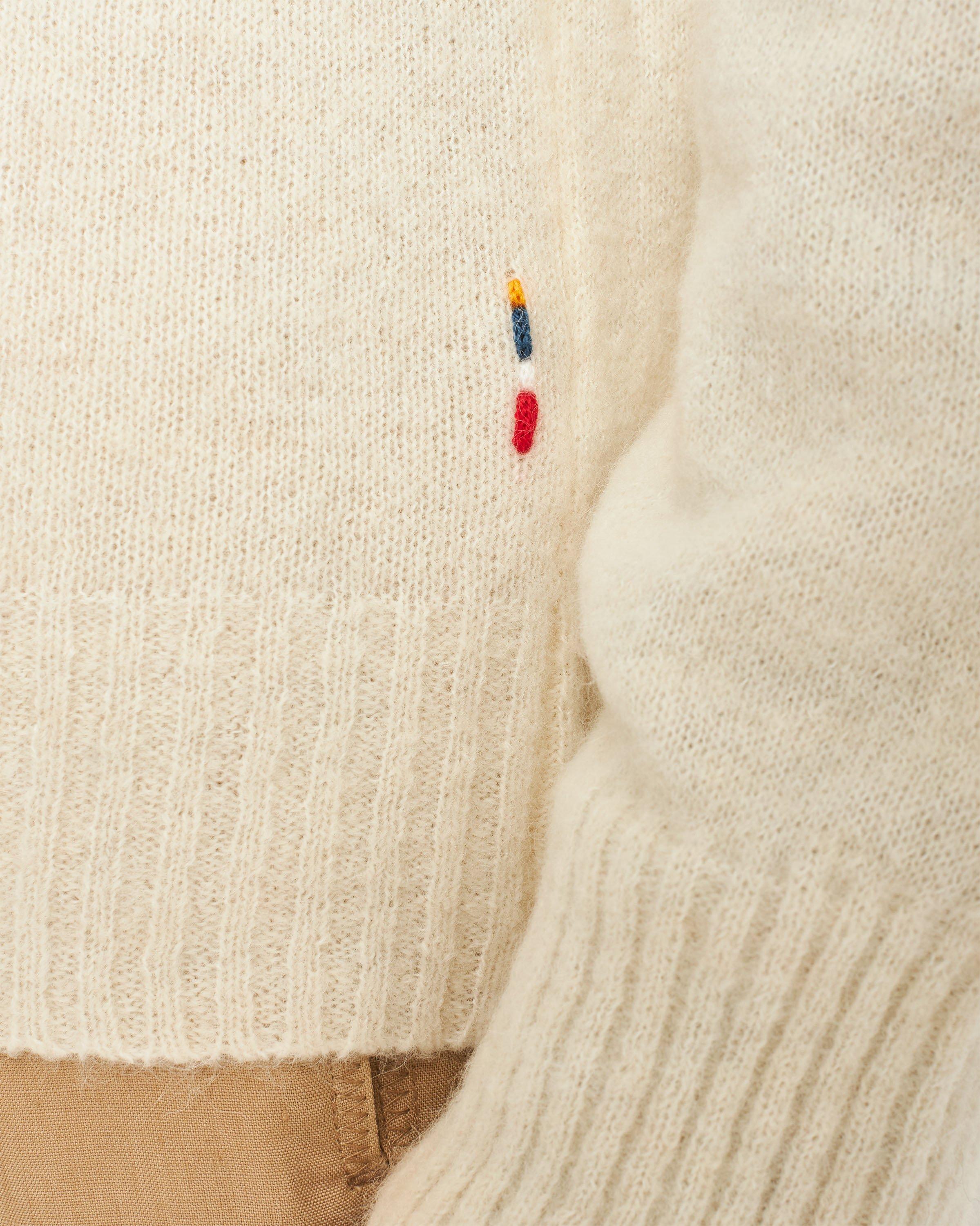 Orlebar Brown  Cashew Tailored Fit Alpaca-Merino Knit Jumper